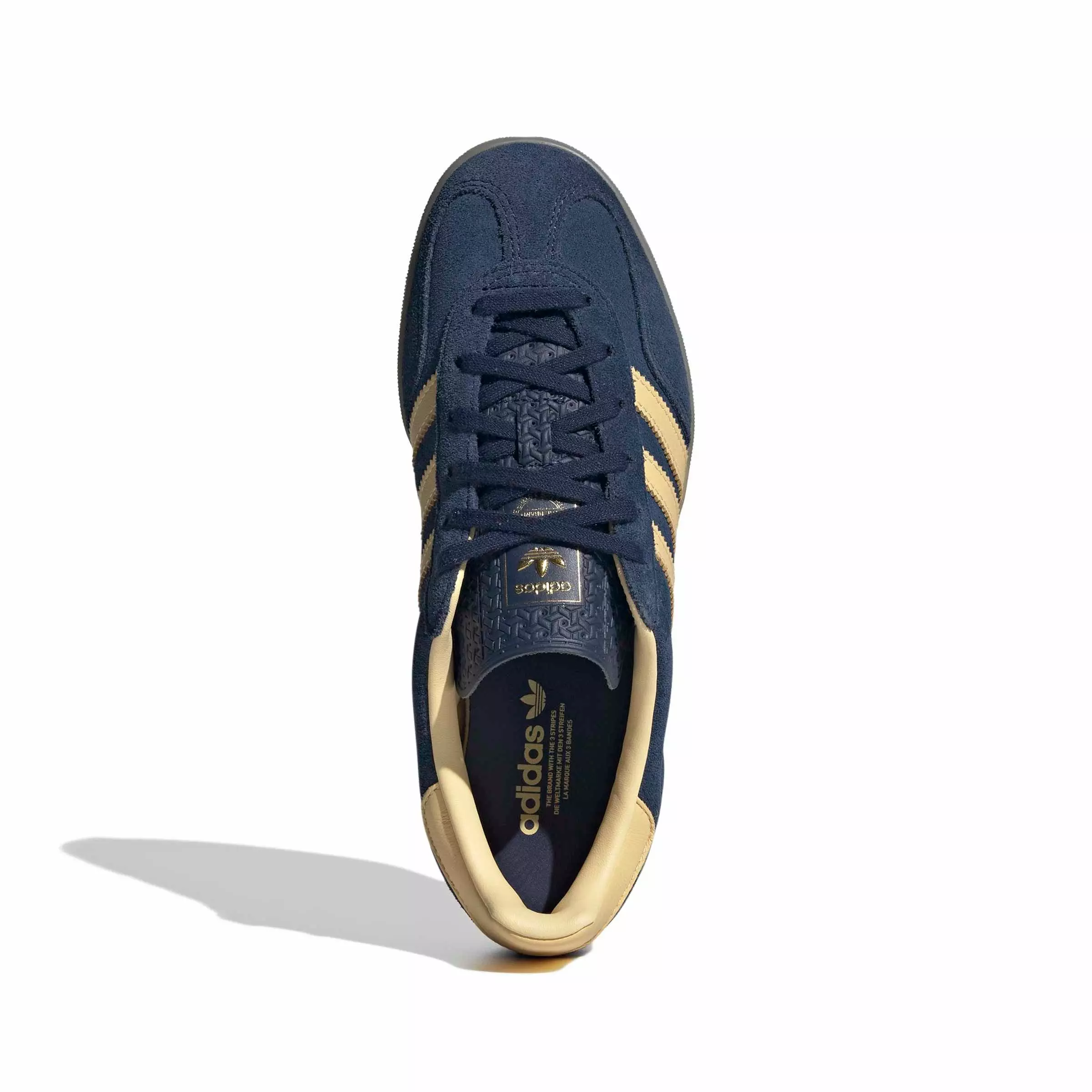 adidas Originals Gazelle Indoor "Night Indigo/Orange Tint/Gum 4" Women's Shoe - INDIGO/ORANGE/GUM