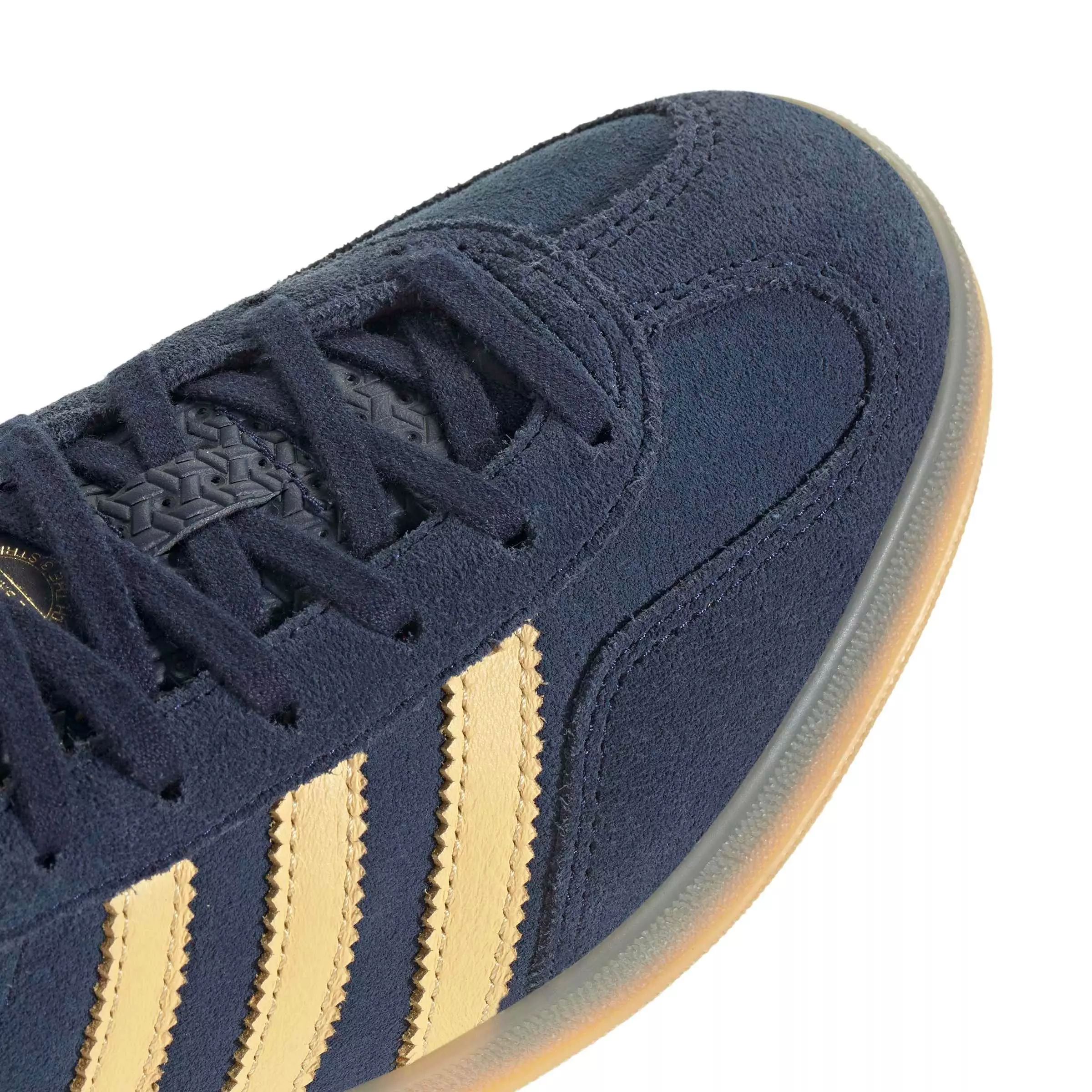 adidas Originals Gazelle Indoor "Night Indigo/Orange Tint/Gum 4" Women's Shoe - INDIGO/ORANGE/GUM
