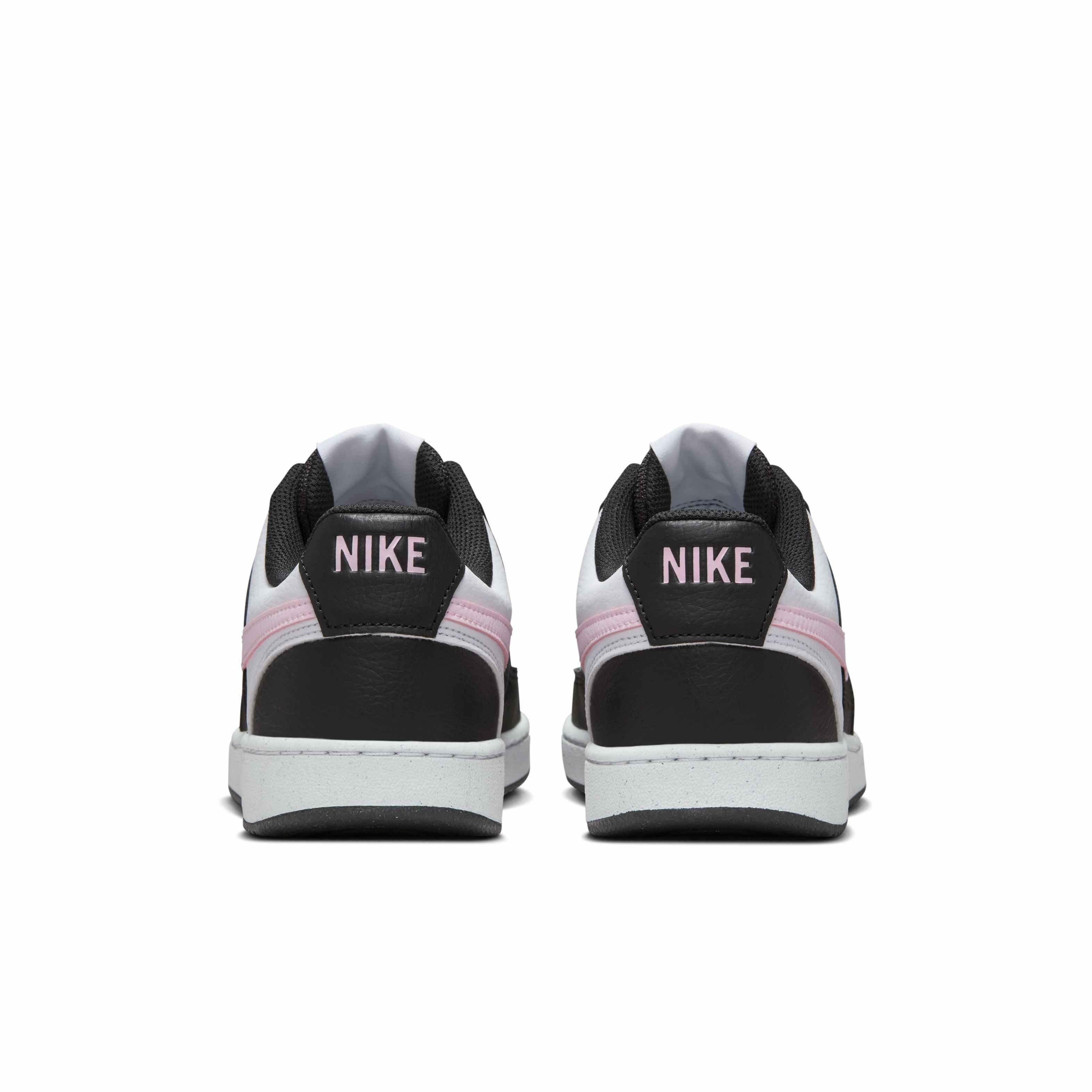 Nike Court Vision Low Next Nature "Black/White/Pink Foam" Women's Shoe - BLACK/WHITE/PINK Thumbnail View 5