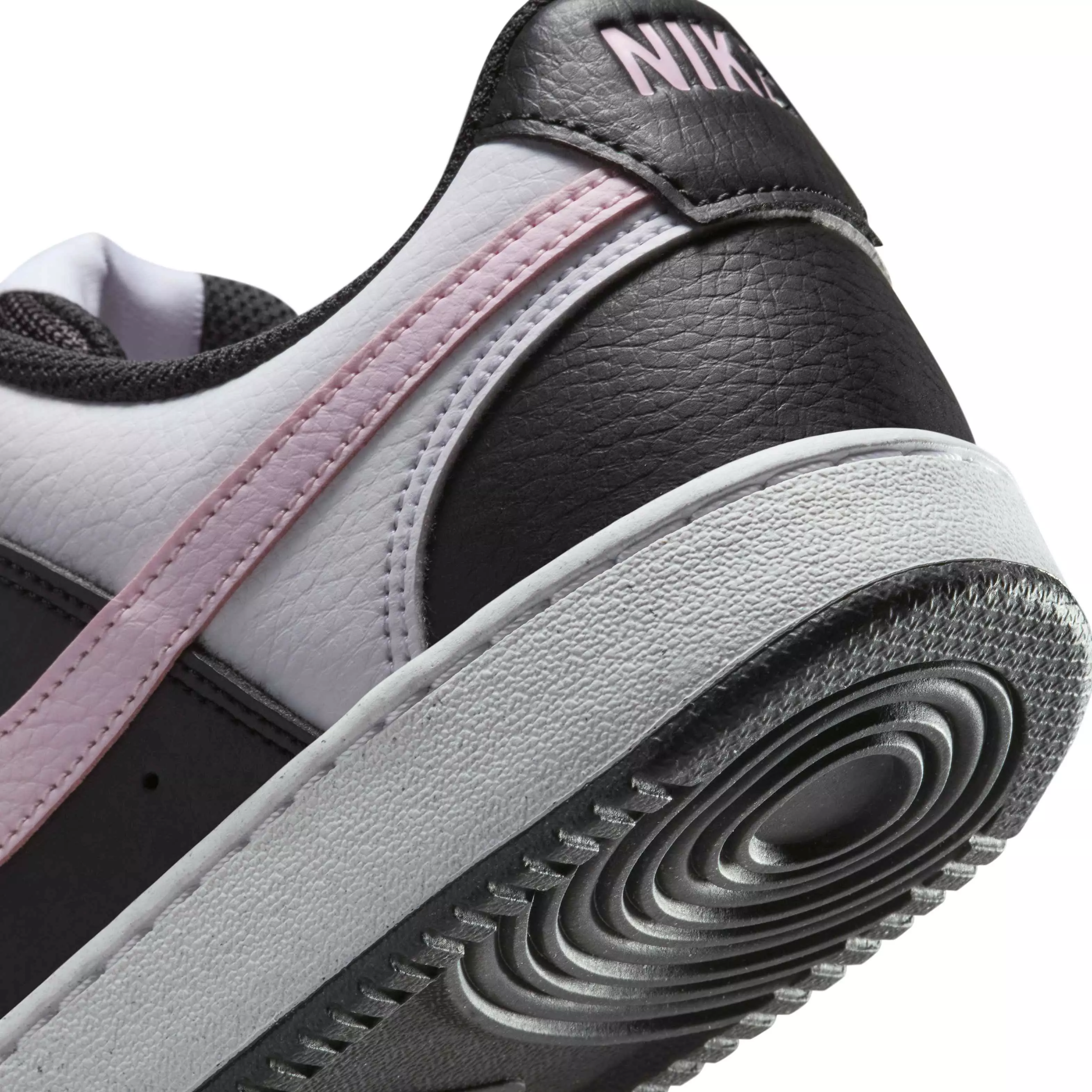 Nike Court Vision Low Next Nature "Black/White/Pink Foam" Women's Shoe - BLACK/WHITE/PINK