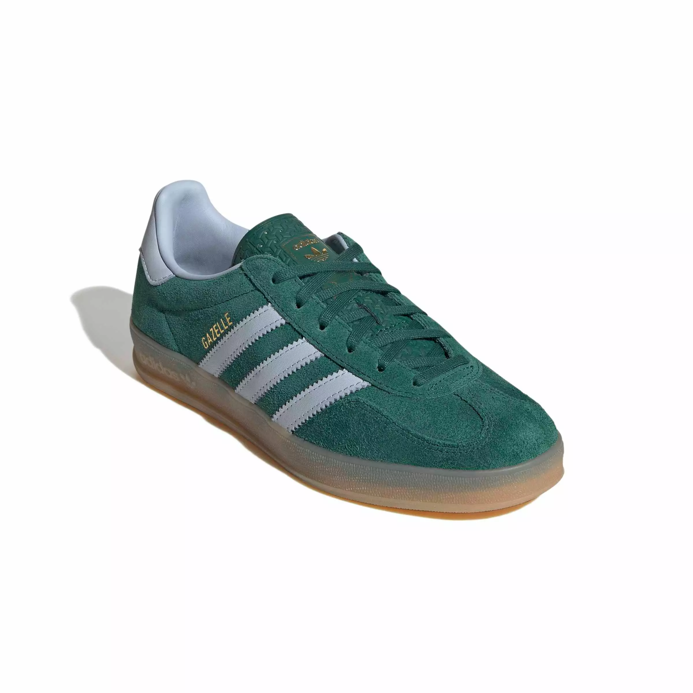 adidas Originals Gazelle Indoor "Collegiate Green/Crystal Sky/Gum 4" Women's Shoe - GREEN/SKY/GUM
