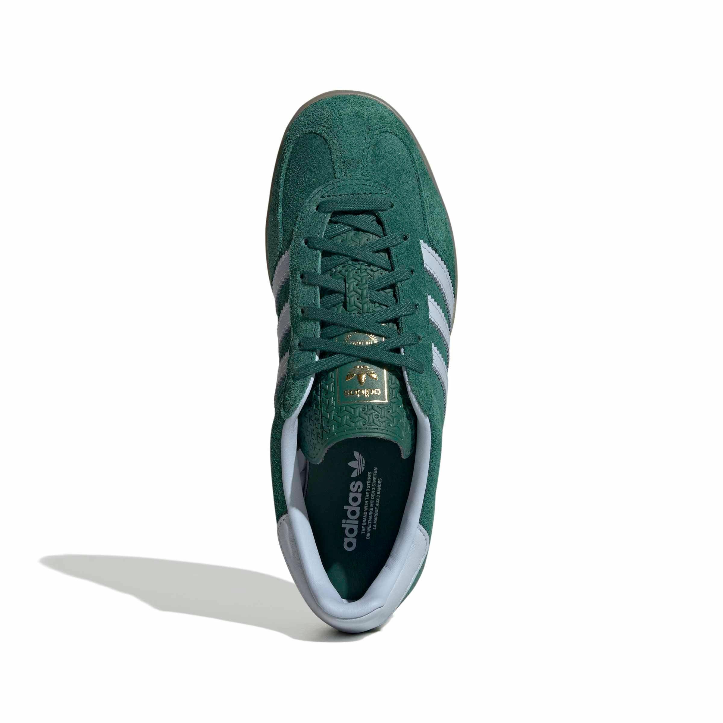 adidas Originals Gazelle Indoor "Collegiate Green/Crystal Sky/Gum 4" Women's Shoe - GREEN/SKY/GUM Thumbnail View 5