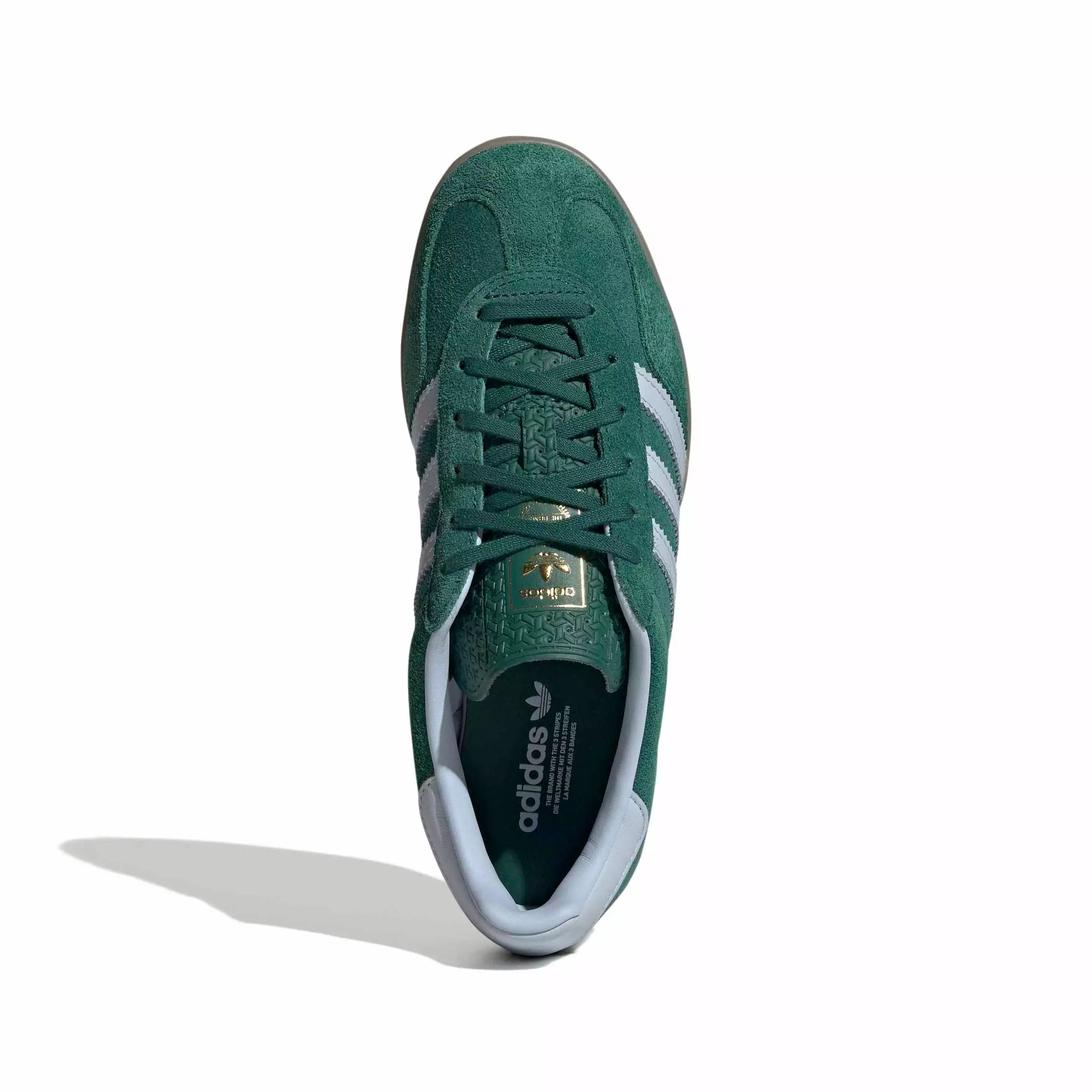 adidas Originals Gazelle Indoor "Collegiate Green/Crystal Sky/Gum 4" Women's Shoe - GREEN/SKY/GUM