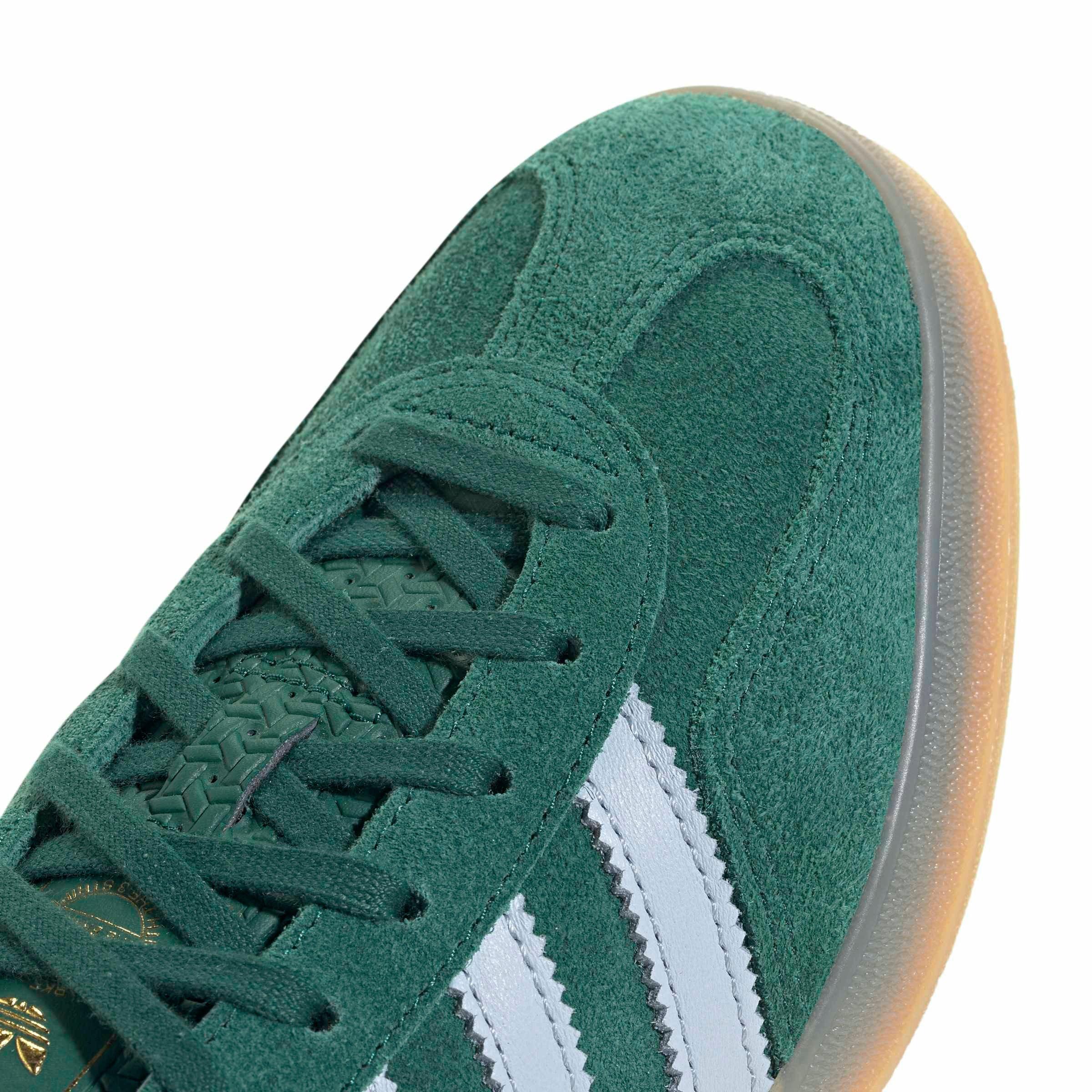 adidas Originals Gazelle Indoor "Collegiate Green/Crystal Sky/Gum 4" Women's Shoe - GREEN/SKY/GUM Thumbnail View 7