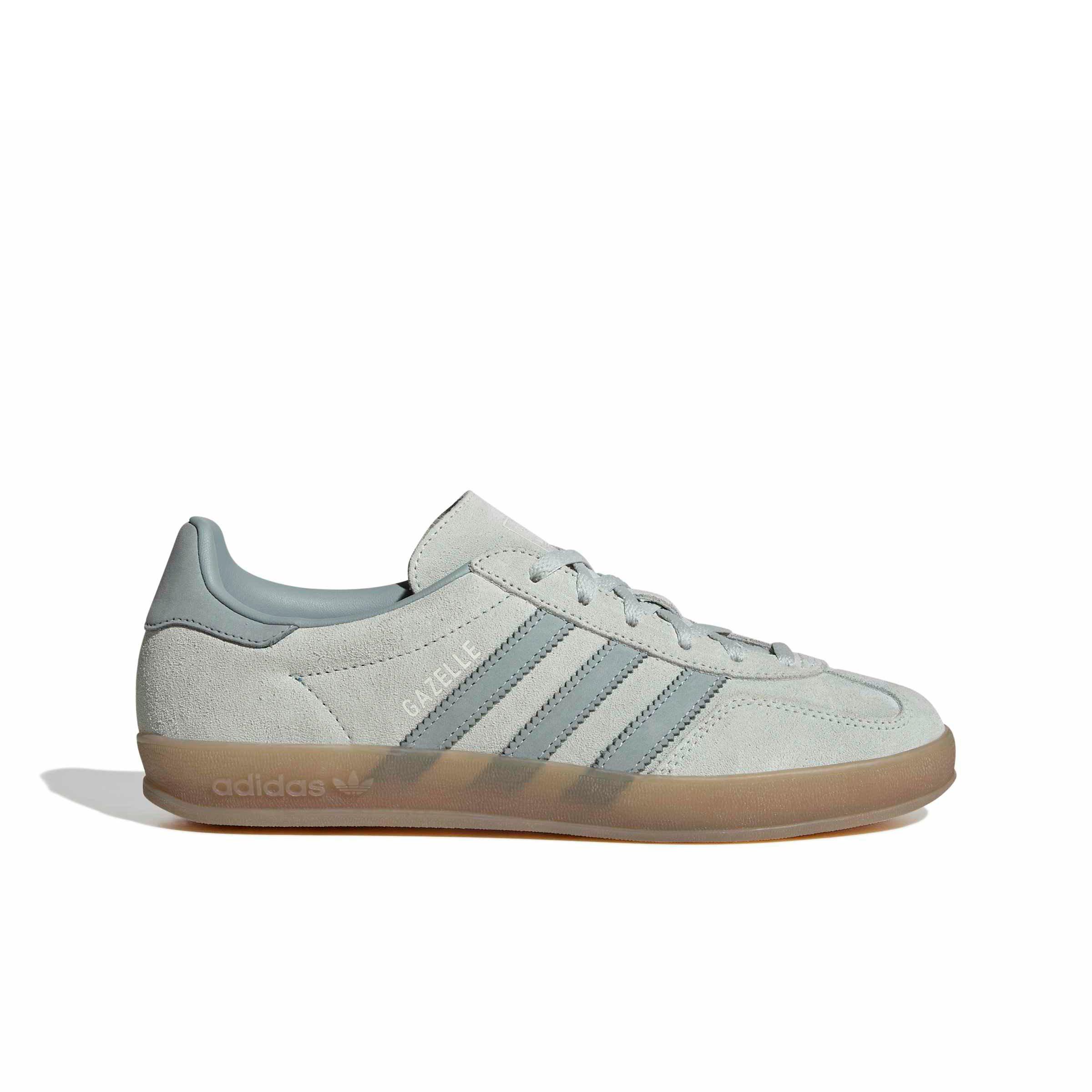 adidas Originals Gazelle Indoor "Linen Green/Wonder Sage/Gum 5" Women's Shoe - GREEN/SAGE/GUM Thumbnail View 1