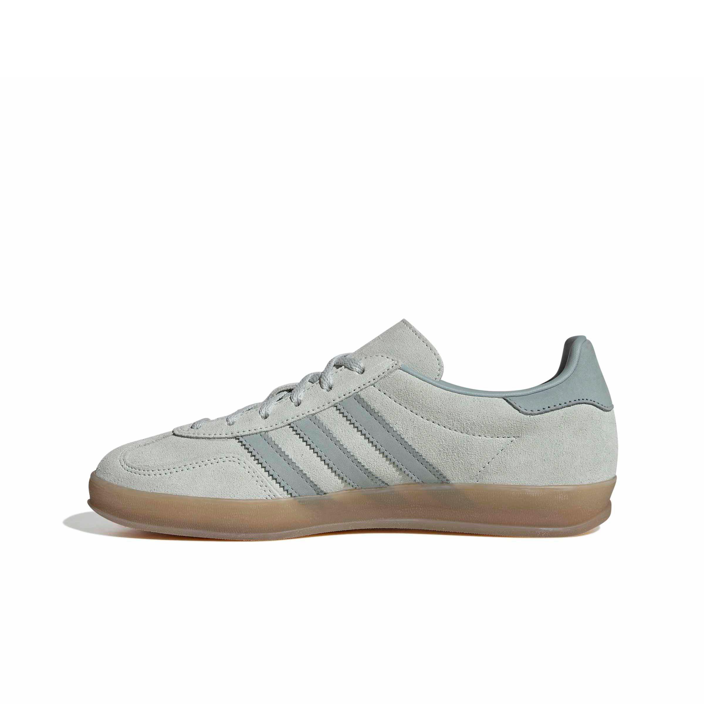 adidas Originals Gazelle Indoor "Linen Green/Wonder Sage/Gum 5" Women's Shoe - GREEN/SAGE/GUM Thumbnail View 2