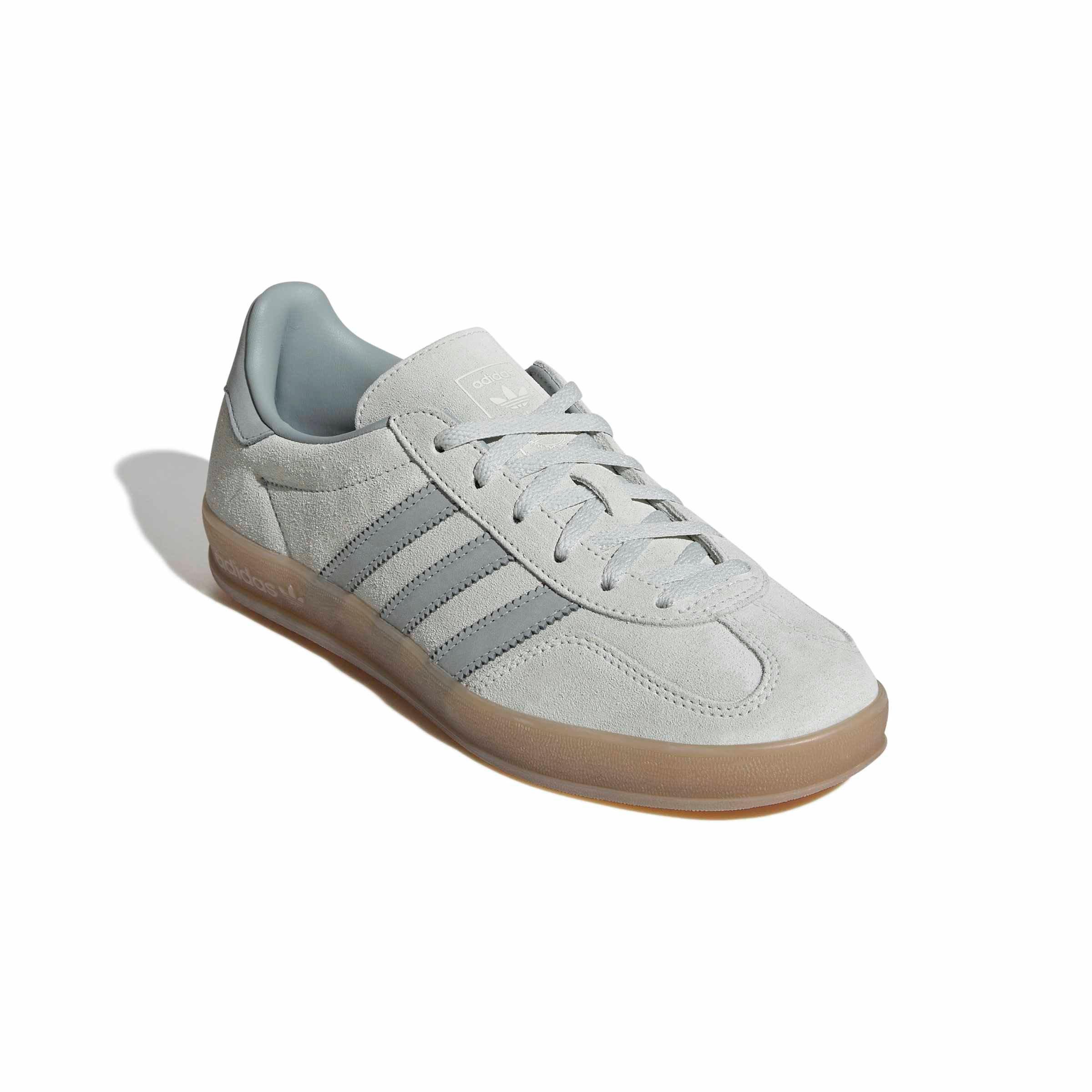 adidas Originals Gazelle Indoor "Linen Green/Wonder Sage/Gum 5" Women's Shoe - GREEN/SAGE/GUM Thumbnail View 3