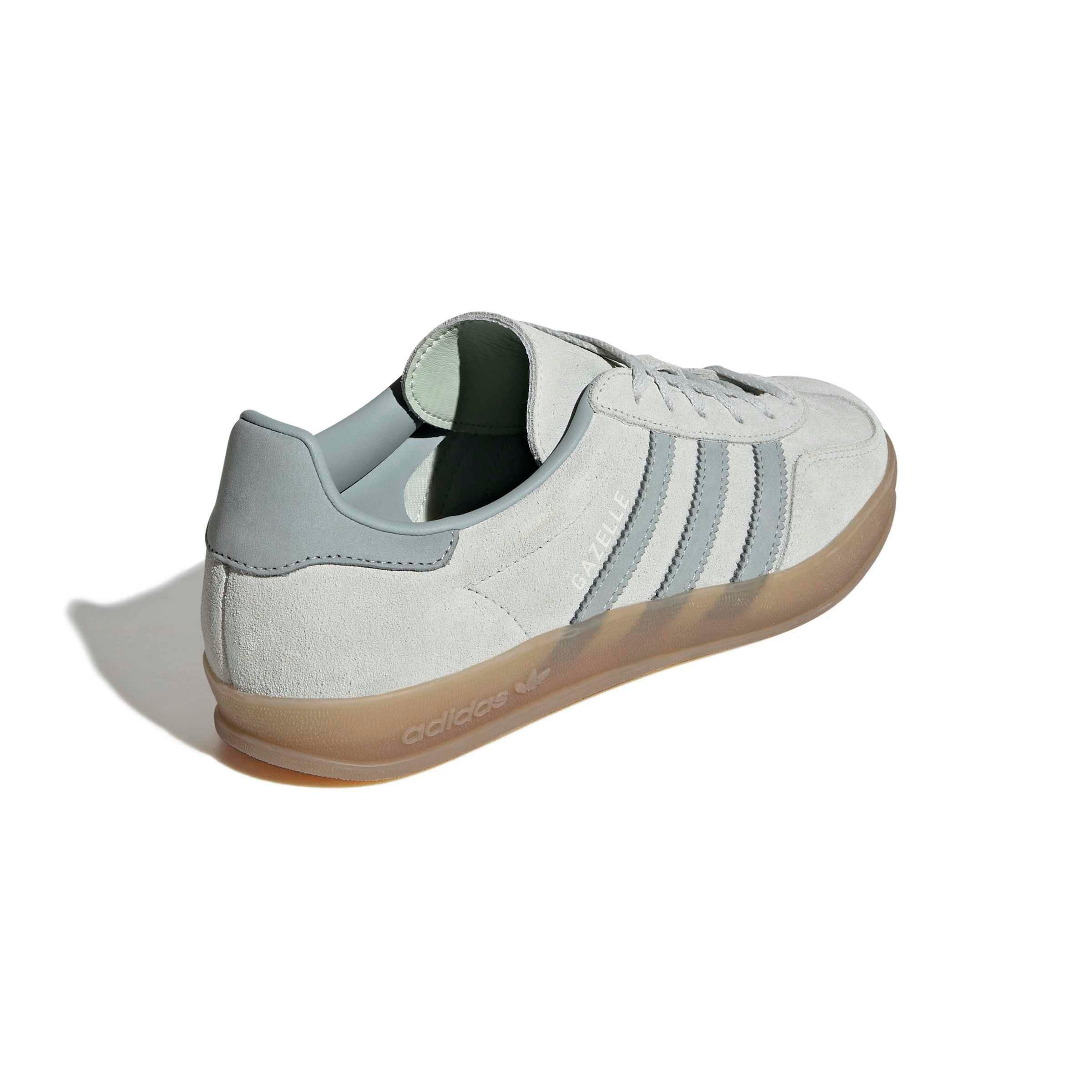 adidas Originals Gazelle Indoor "Linen Green/Wonder Sage/Gum 5" Women's Shoe - GREEN/SAGE/GUM Thumbnail View 4