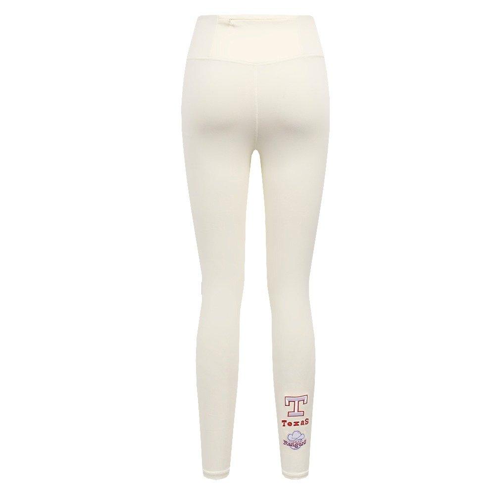 Pro Standard Women's MLB Texas Rangers Retro Classic Jersey Leggings - Eggshell - EGGSHELL Thumbnail View 2