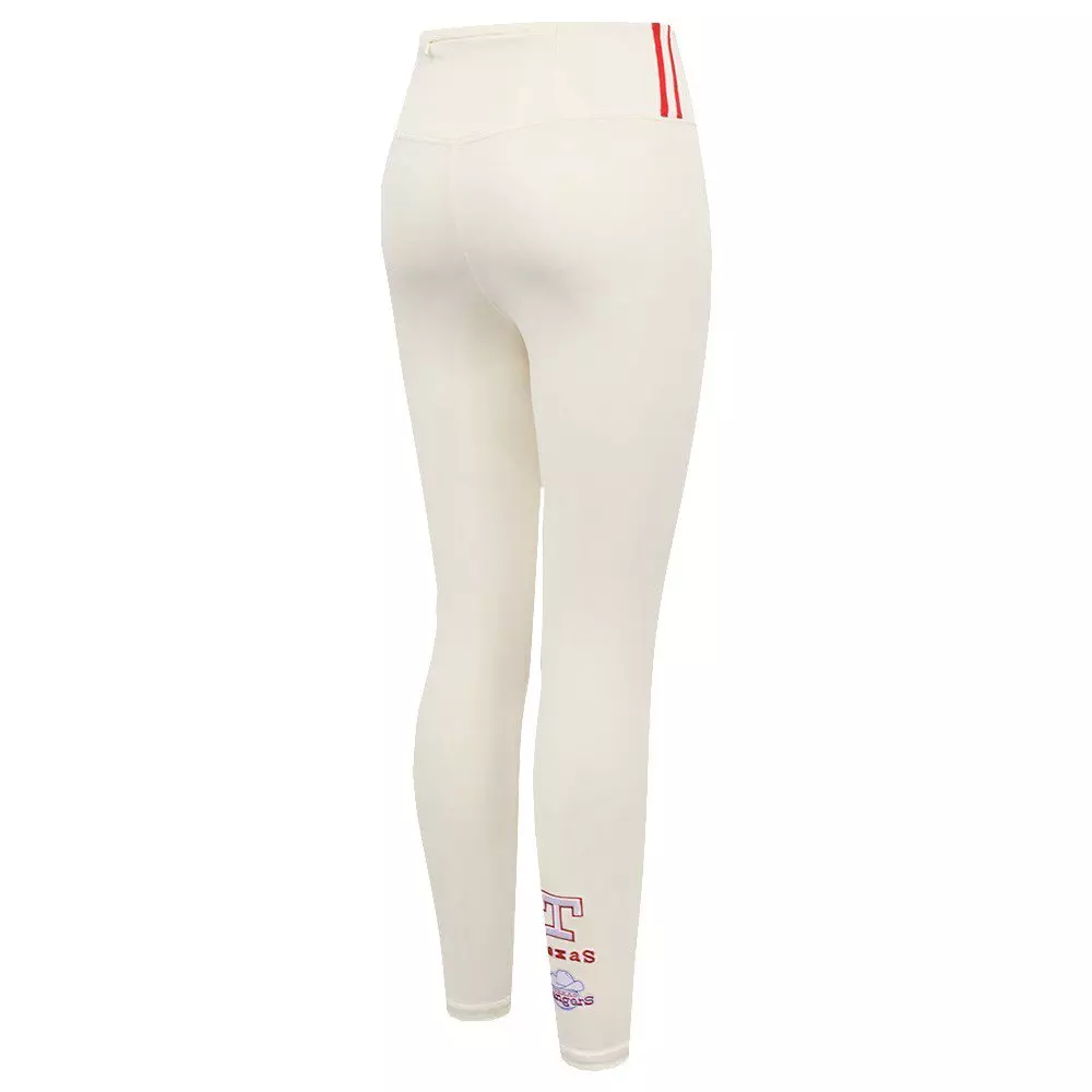 Pro Standard Women's MLB Texas Rangers Retro Classic Jersey Leggings - Eggshell - EGGSHELL