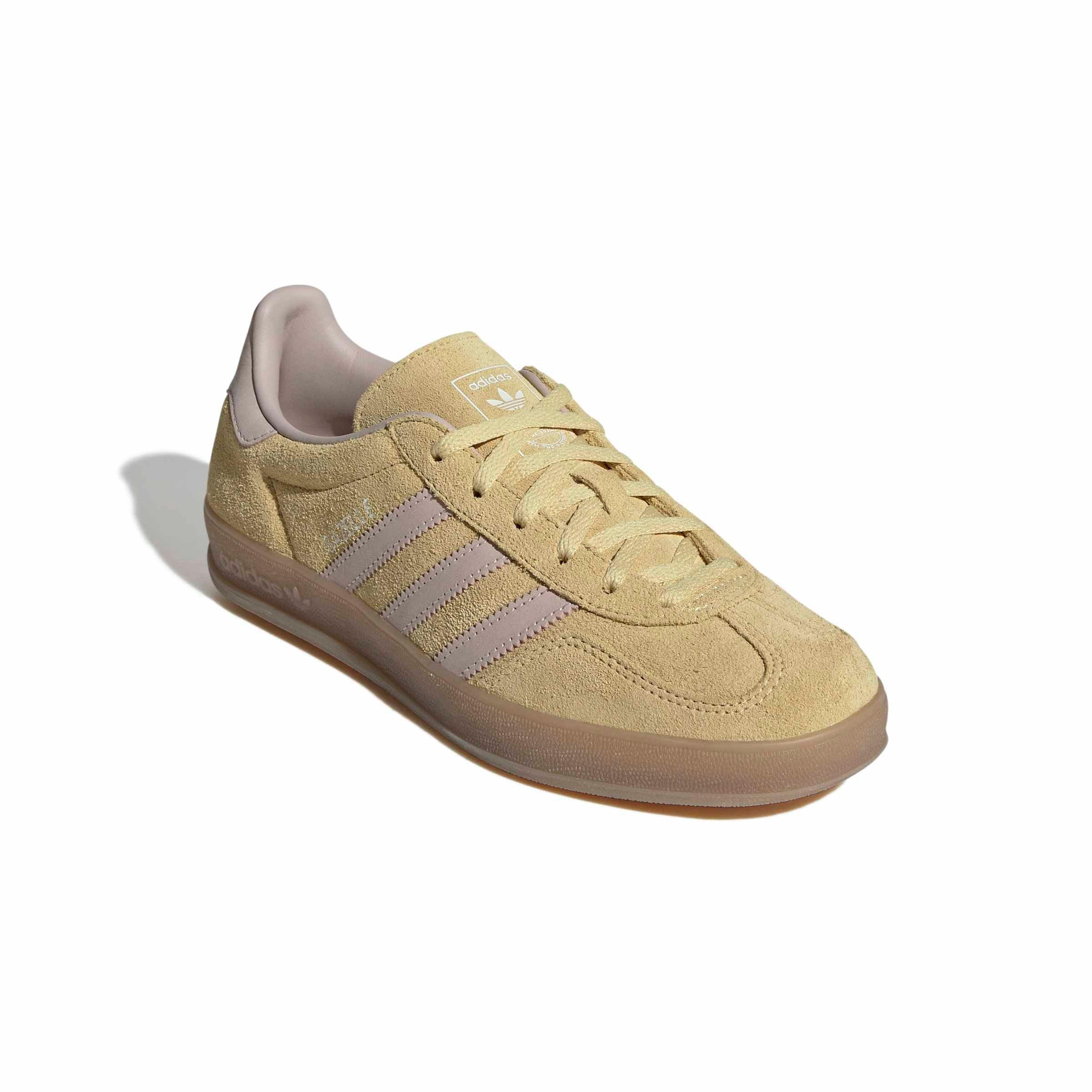 adidas Originals Gazelle Indoor "Almost Yellow/Wonder Quartz/Gum 5" Women's Shoe - YELLOW/QUARTZ/GUM Thumbnail View 3