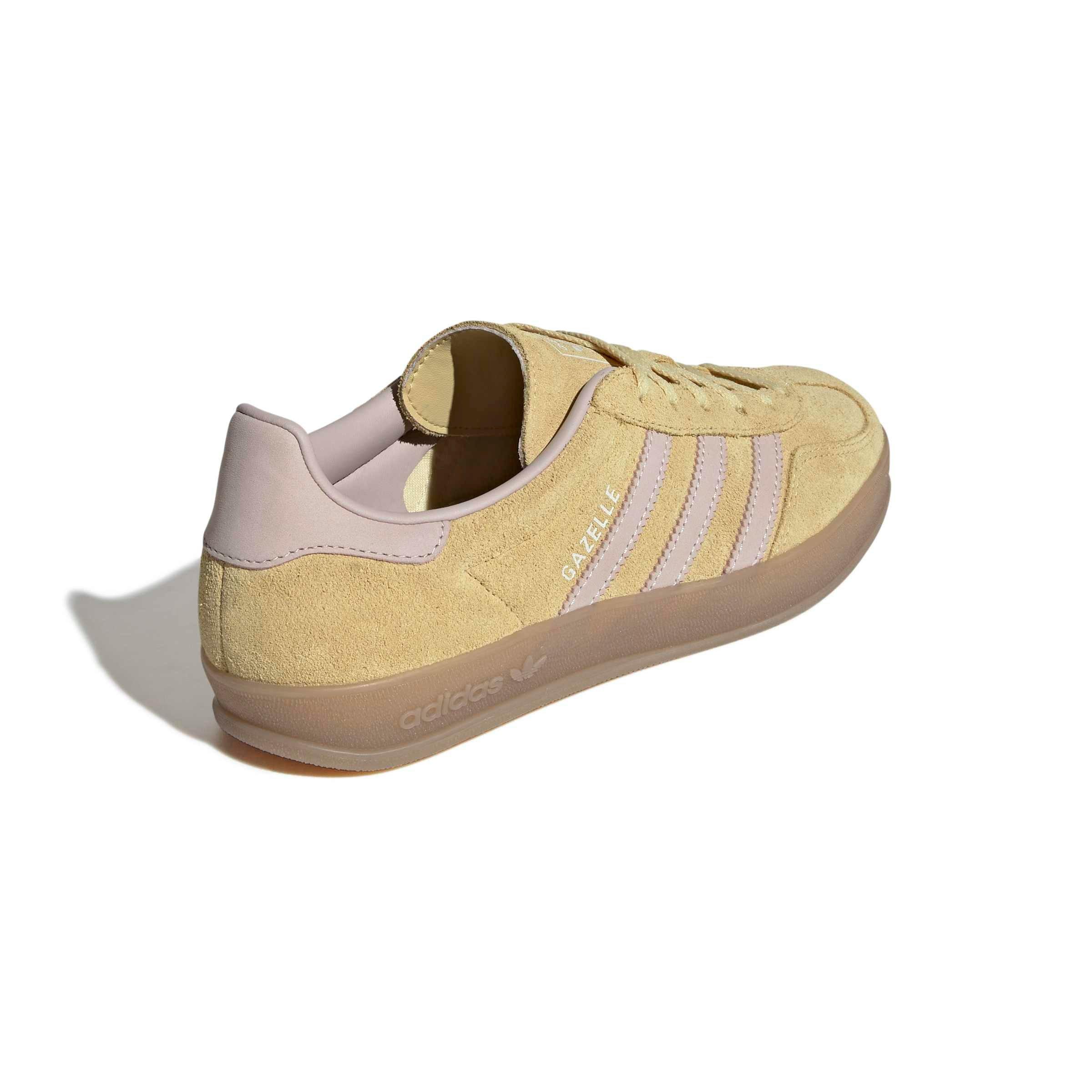 adidas Originals Gazelle Indoor "Almost Yellow/Wonder Quartz/Gum 5" Women's Shoe - YELLOW/QUARTZ/GUM Thumbnail View 4