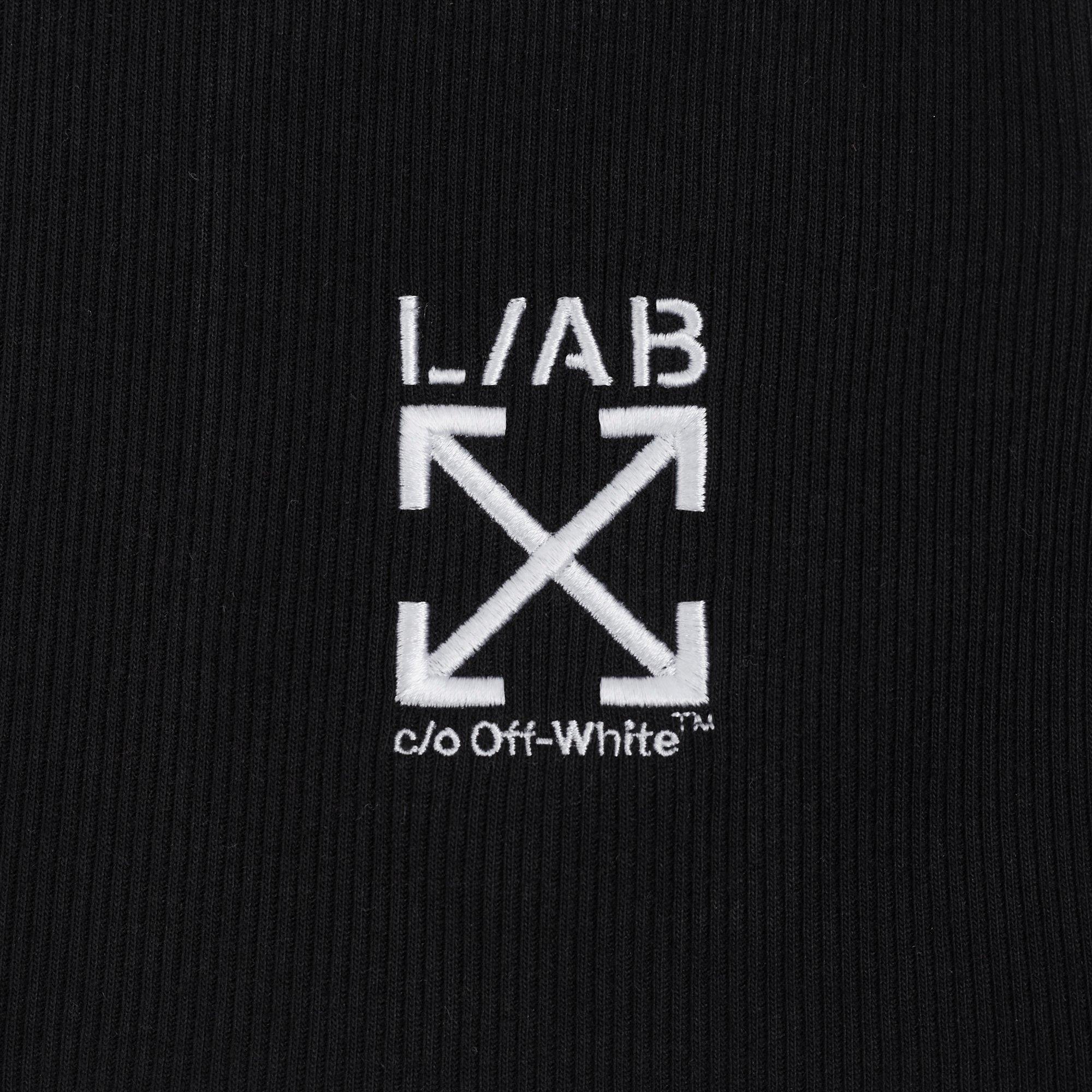 L/AB c/o Off-White Clamp Arrows Slim Fit Ribbed Tank Tops (3 Pack) - Black - BLACK
