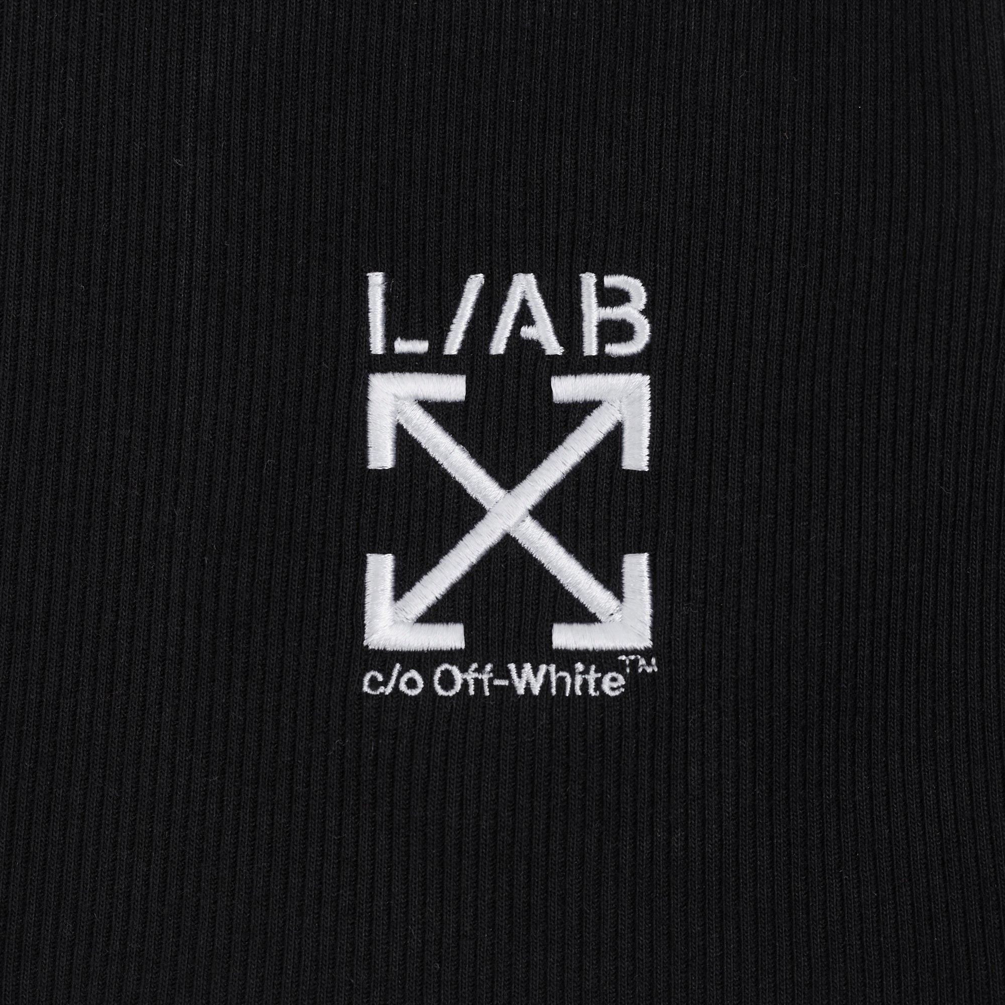 L/AB c/o Off-White Clamp Arrows Slim Fit Ribbed Tank Tops (3 Pack) - Black/White/Grey - BLACK/WHITE/GREY