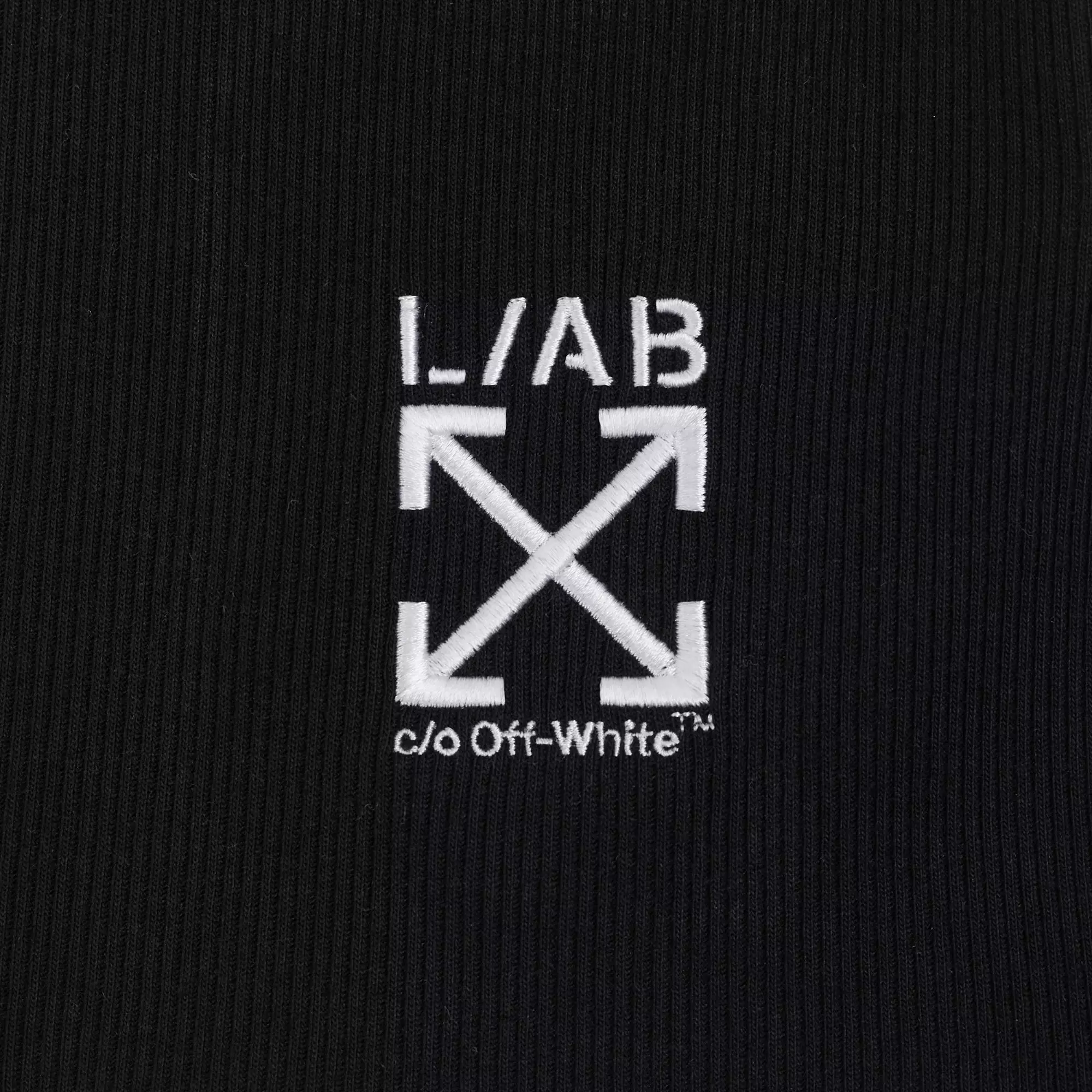 L/AB c/o Off-White Clamp Arrows Slim Fit Ribbed Tank Tops (3 Pack) - Black/White/Grey - BLACK/WHITE/GREY