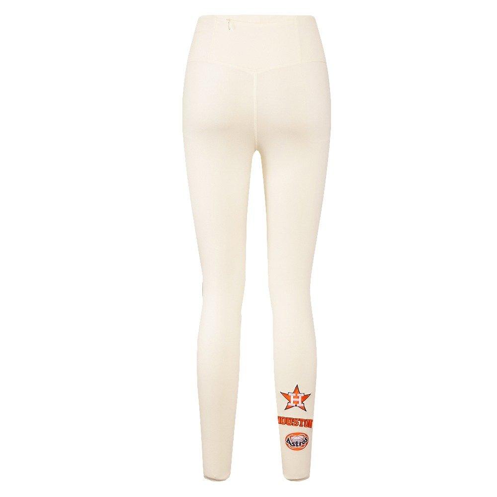 Pro Standard Women's MLB Houston Astros Retro Classic Jersey Leggings - Eggshell - EGGSHELL Thumbnail View 2