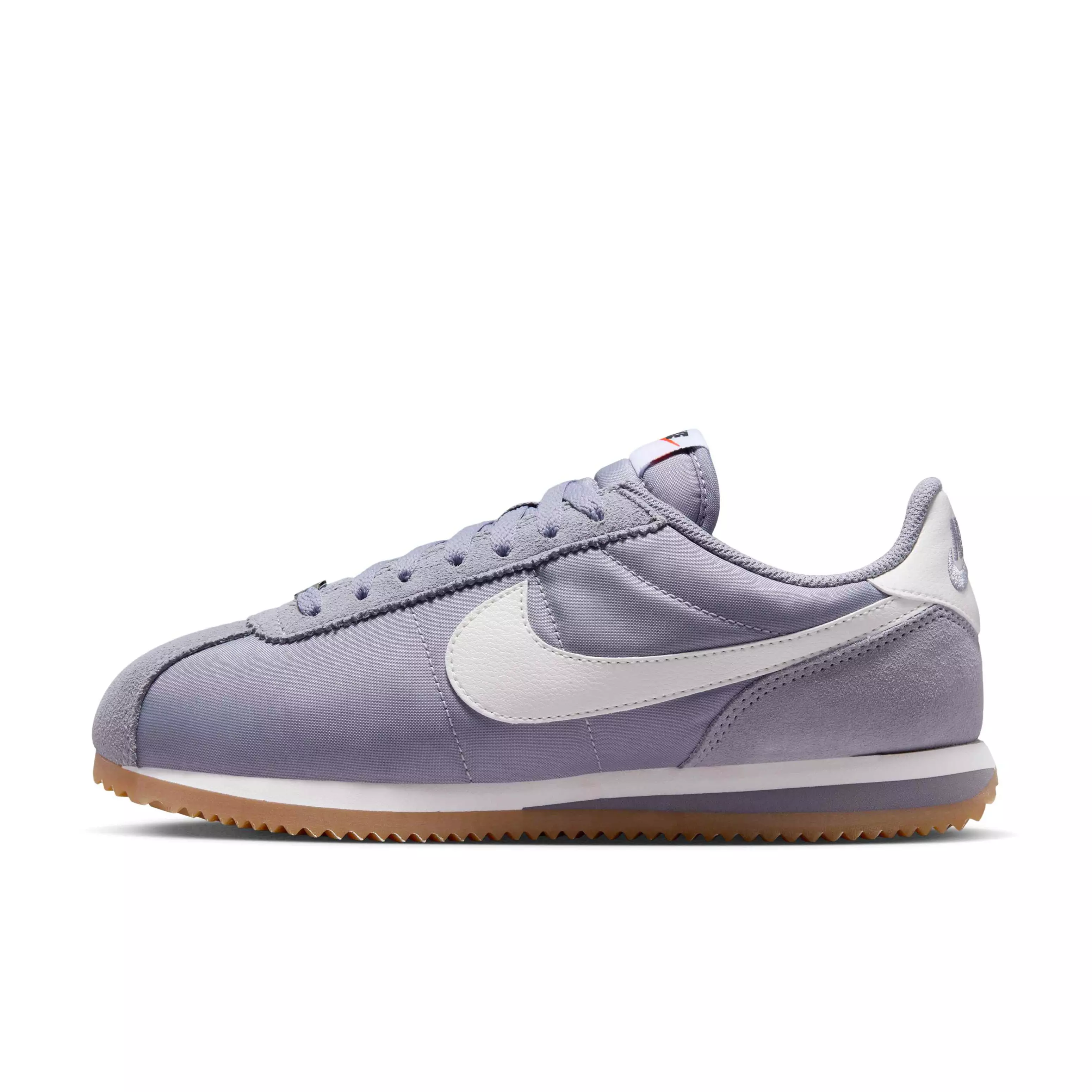 Nike Cortez Textile "Cement Grey/Gum Light Brown/Safety Orange/Sail" Women's Shoe - GREYLT BROWN/ORANGE/SAIL