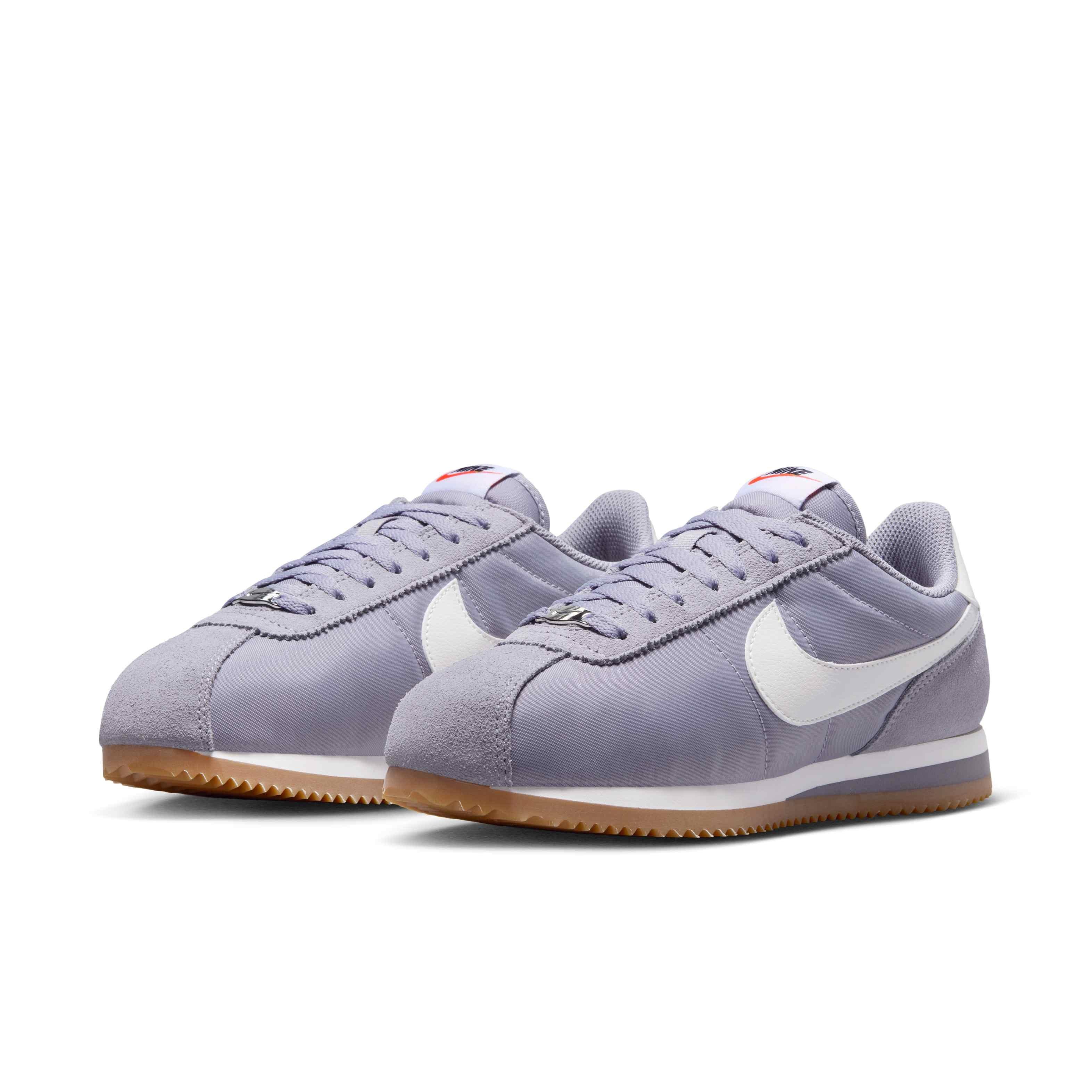 Nike Cortez Textile "Cement Grey/Gum Light Brown/Safety Orange/Sail" Women's Shoe - GREYLT BROWN/ORANGE/SAIL Thumbnail View 3