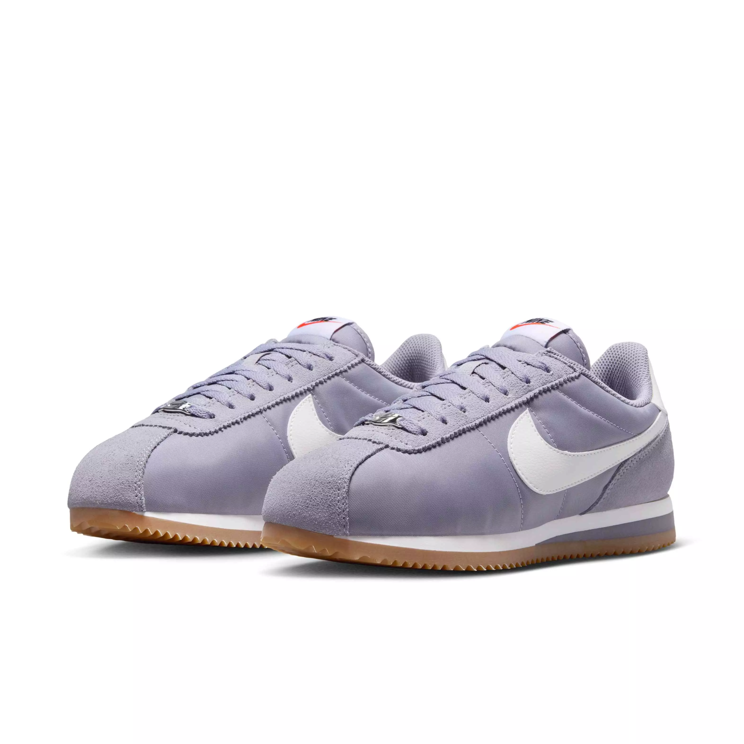 Nike Cortez Textile "Cement Grey/Gum Light Brown/Safety Orange/Sail" Women's Shoe - GREYLT BROWN/ORANGE/SAIL