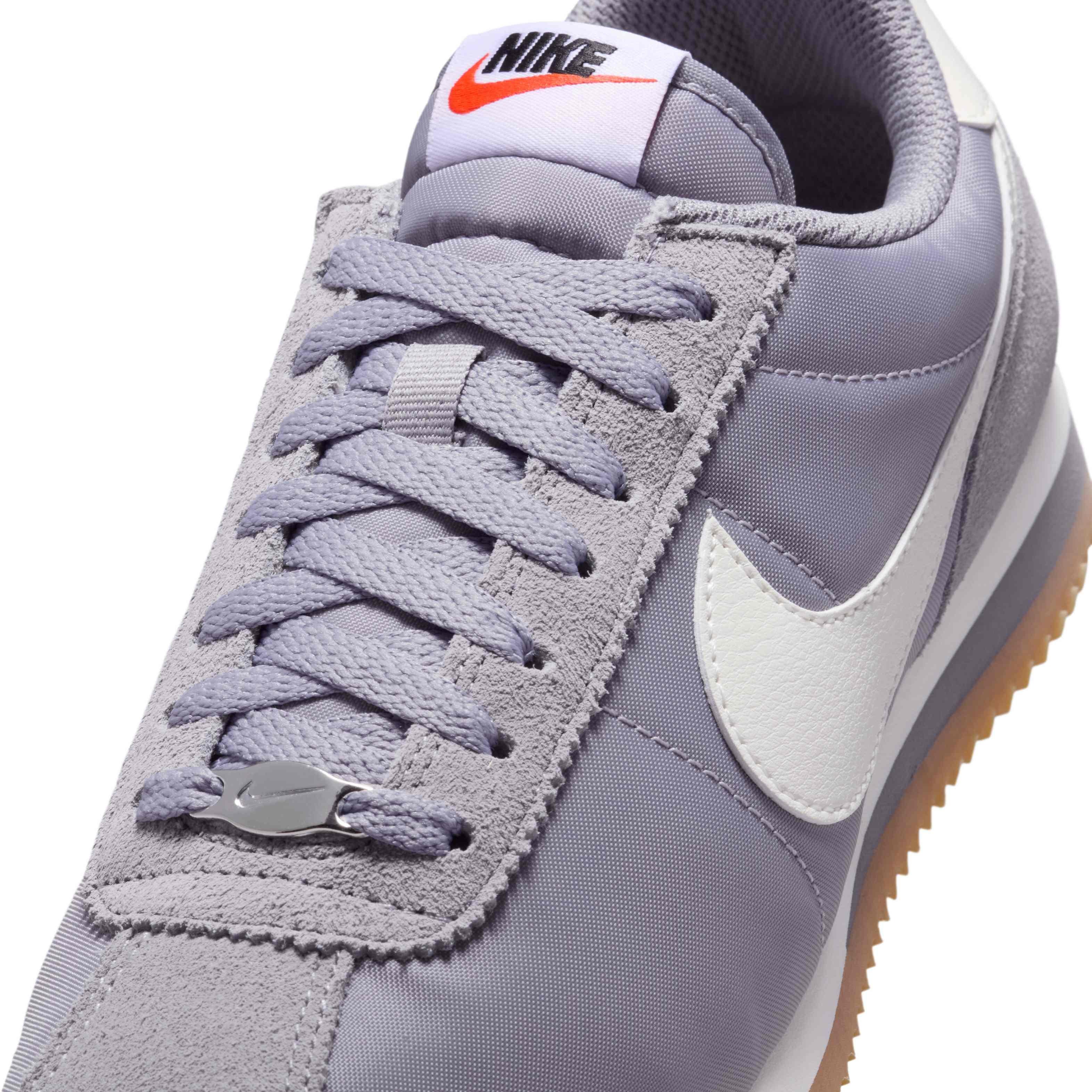 Nike Cortez Textile "Cement Grey/Gum Light Brown/Safety Orange/Sail" Women's Shoe - GREYLT BROWN/ORANGE/SAIL Thumbnail View 7