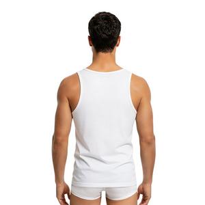L/AB c/o Off-White Clamp Arrows Slim Fit Ribbed Tank Tops (3 Pack) - White - WHITE
