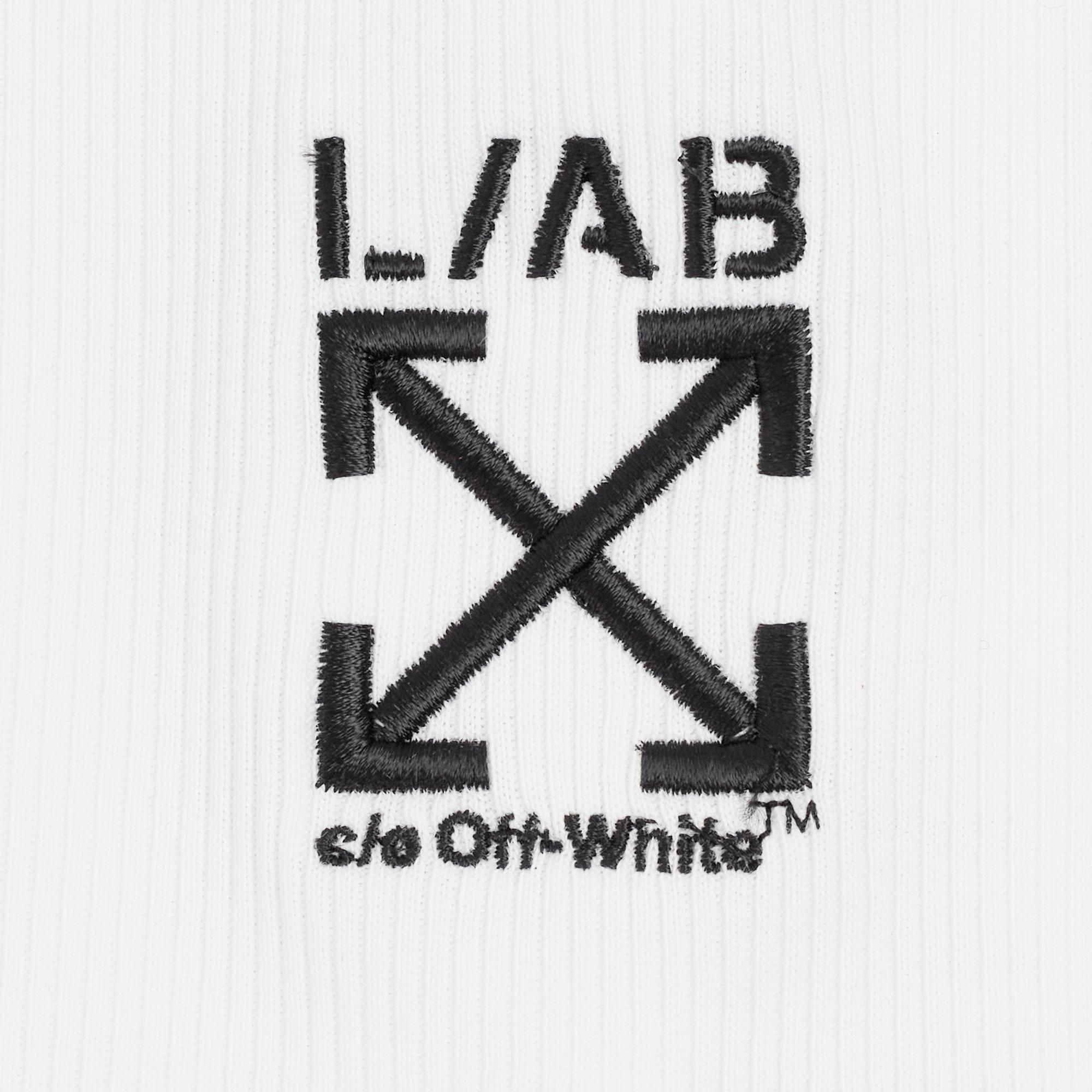 L/AB c/o Off-White Clamp Arrows Slim Fit Ribbed Tank Tops (3 Pack) - White - WHITE