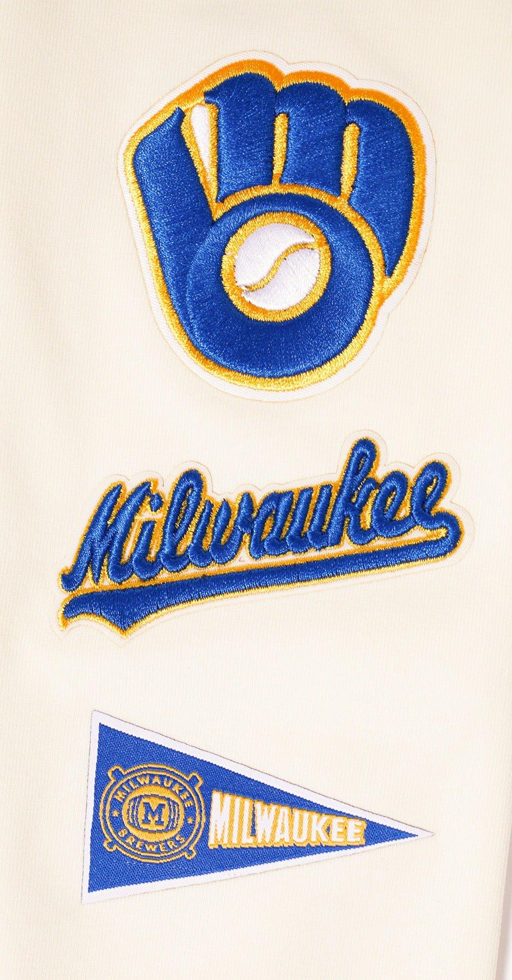 Pro Standard Women's MLB Milwaukee Brewers Retro Classic Jersey Leggings - Eggshell - EGGSHELL Thumbnail View 6