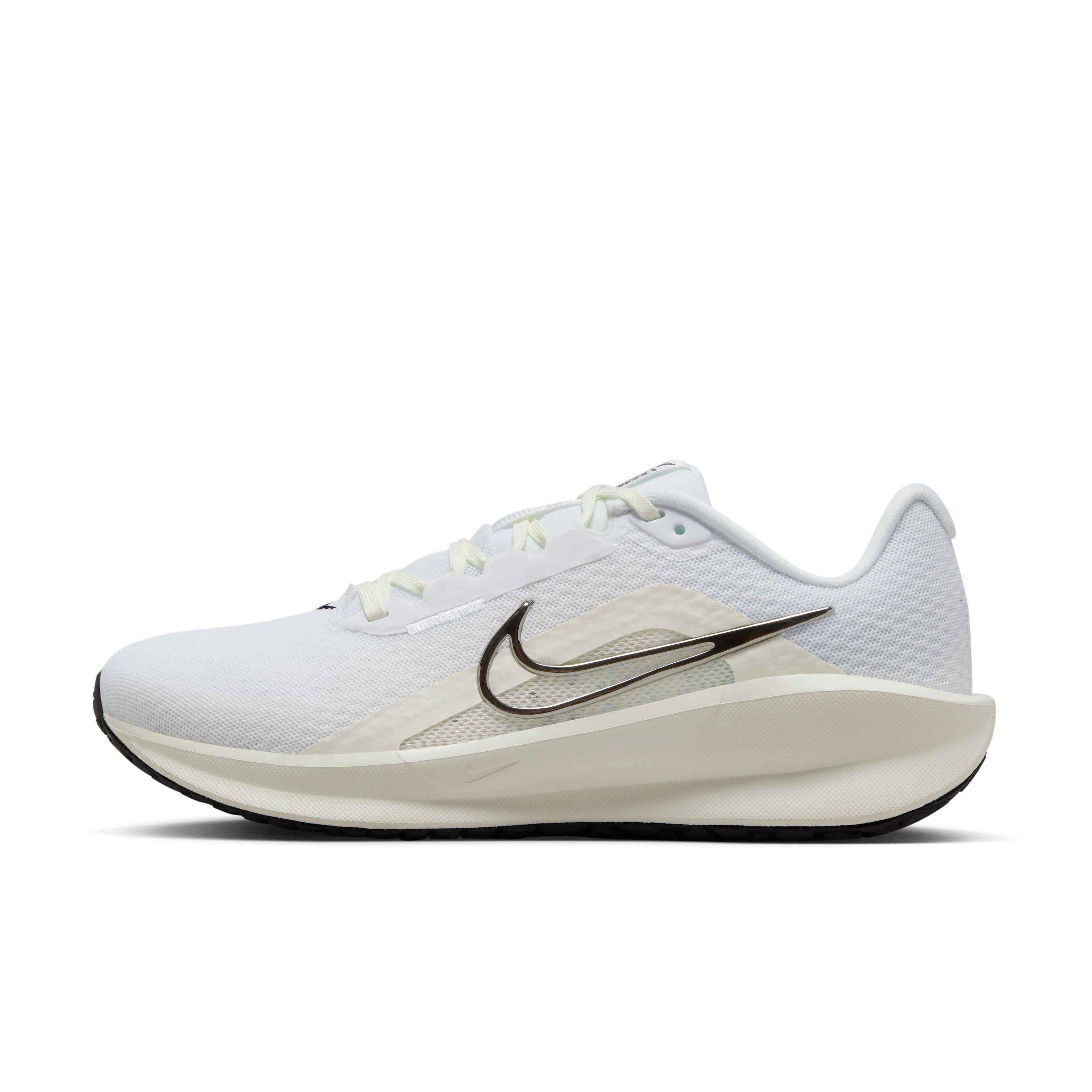 Nike Downshifter 13 "White/Black/Sail/Metallic Silver" Women's Running Shoe - WHITE/BLACK/SAIL/SILVER Thumbnail View 2