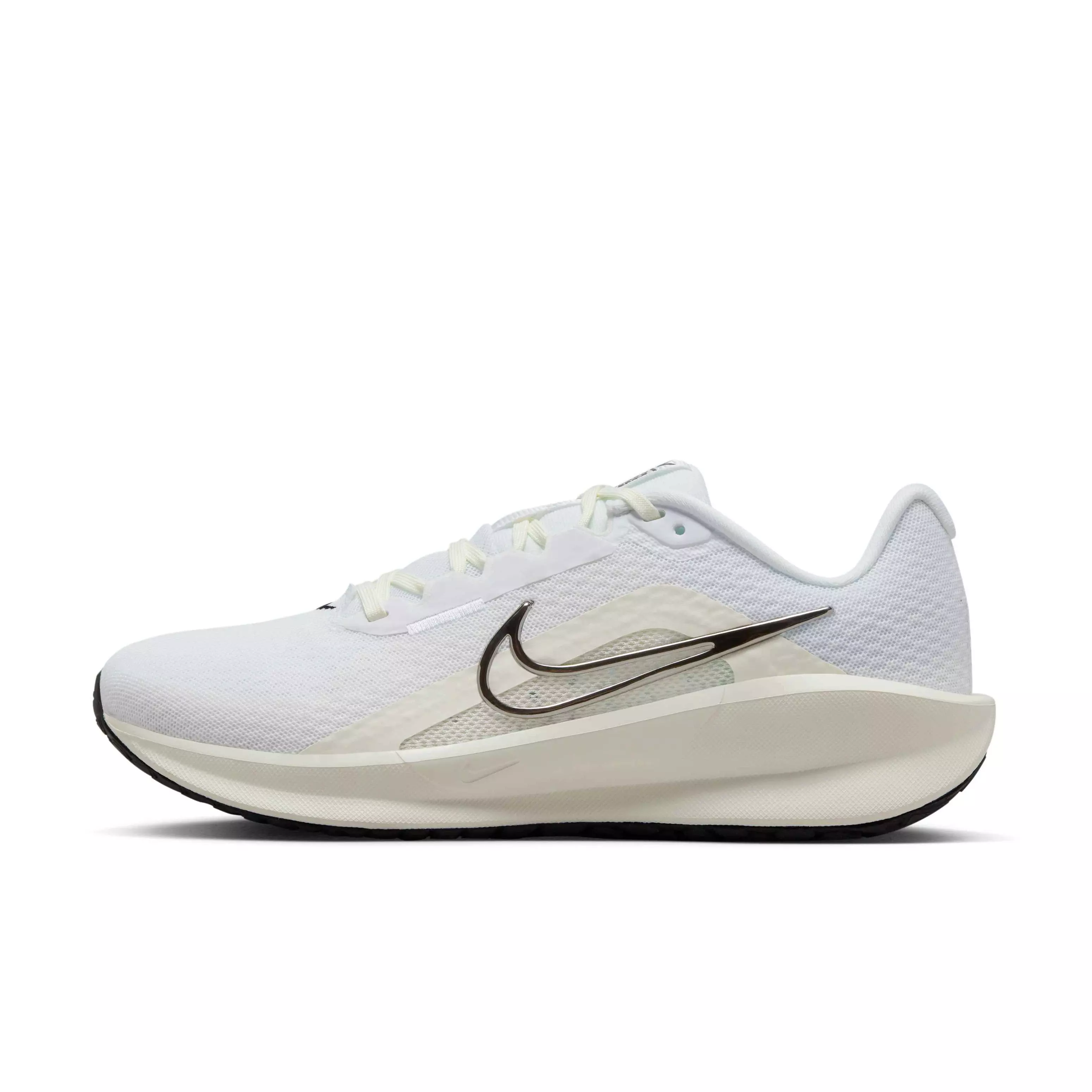 Nike Downshifter 13 "White/Black/Sail/Metallic Silver" Women's Running Shoe - WHITE/BLACK/SAIL/SILVER