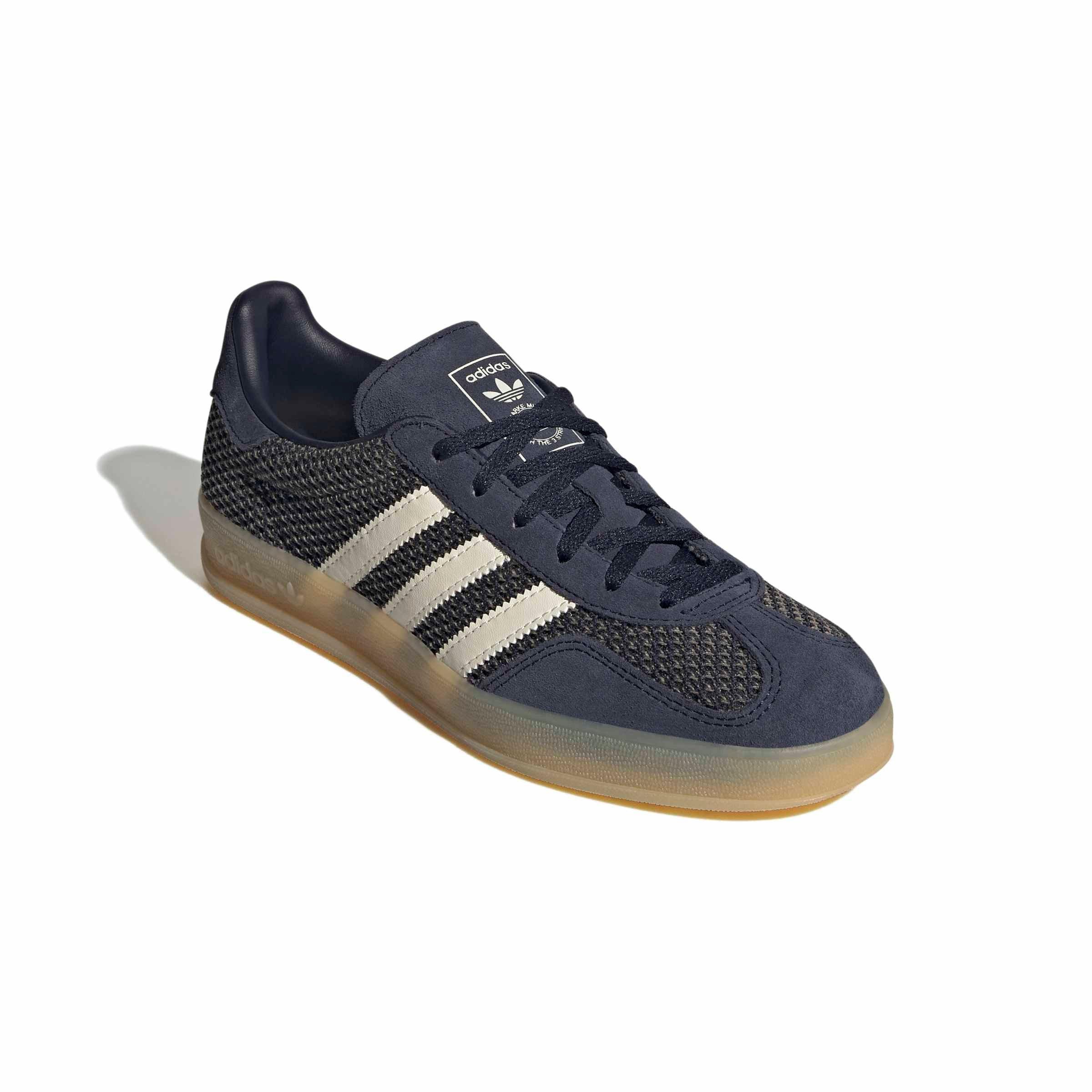 adidas Originals Gazelle Indoor "Legend Ink/Wonder Beige/Legend Ink" Women's Shoe - INK/BEIGE/INK Thumbnail View 3