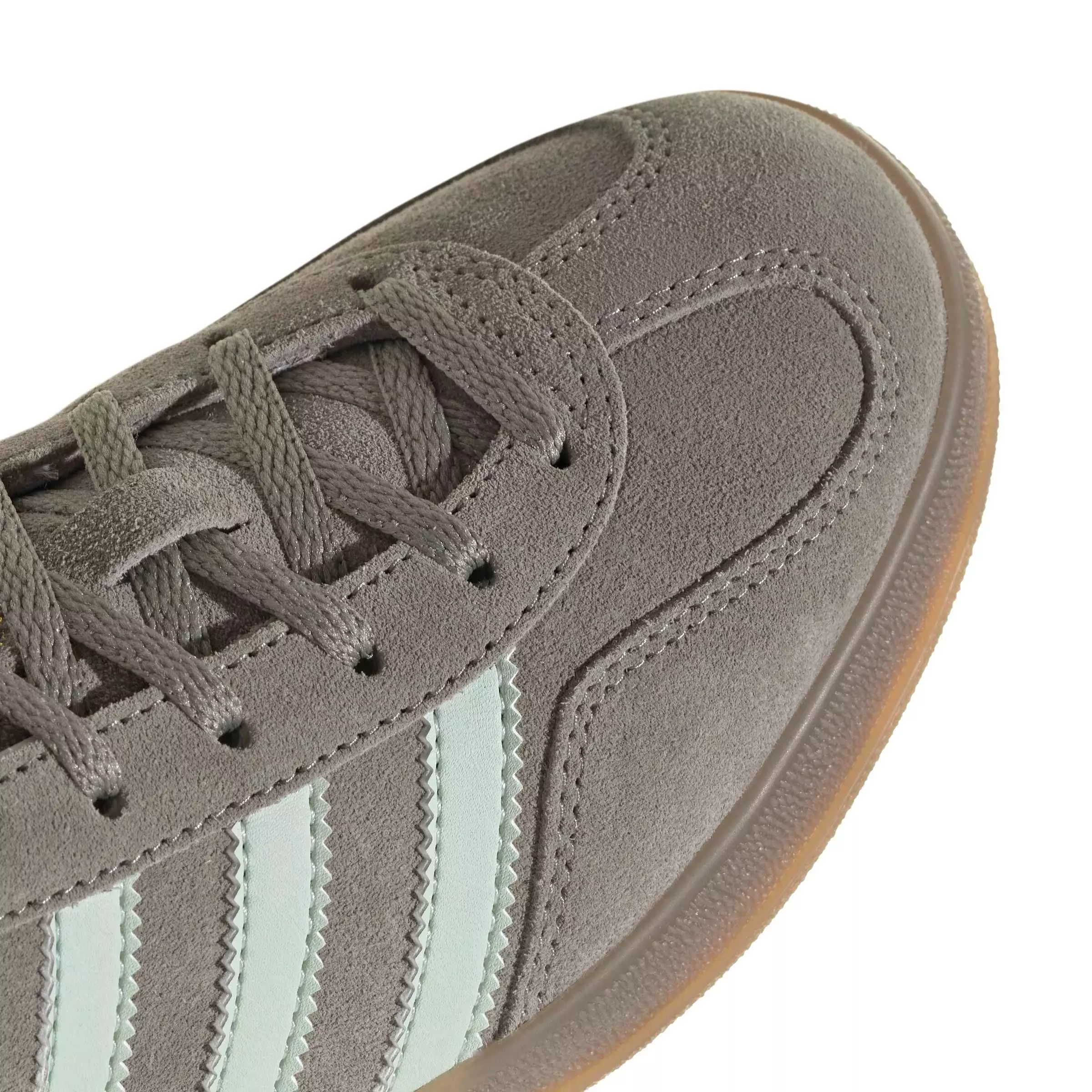 adidas Originals Gazelle Indoor "Silver Pebble/Linen Green/Gum 5" Women's Shoe - SILVER/GREEN/GUM