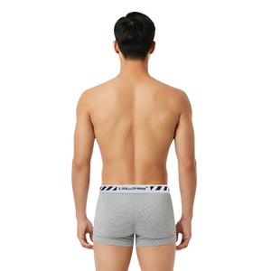 L/AB c/o Off-White Men's Diagonal 3" Trunk With Fly - Black/White/Grey - BLACK/WHITE/GREY