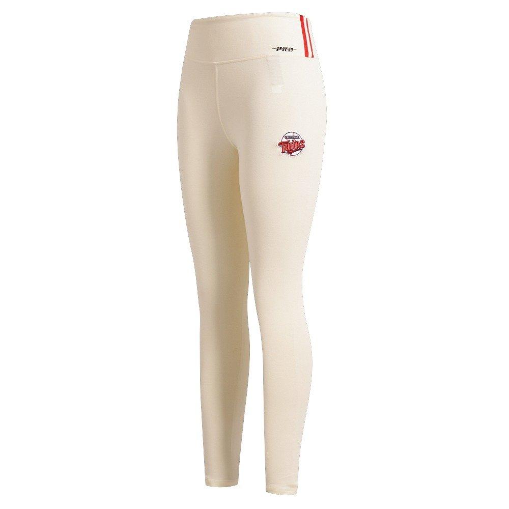 Pro Standard Women's MLB Minnesota Twins Retro Classic Jersey Leggings - Eggshell - EGGSHELL Thumbnail View 1