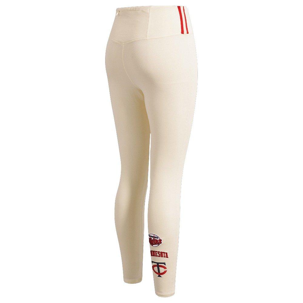 Pro Standard Women's MLB Minnesota Twins Retro Classic Jersey Leggings - Eggshell - EGGSHELL Thumbnail View 2