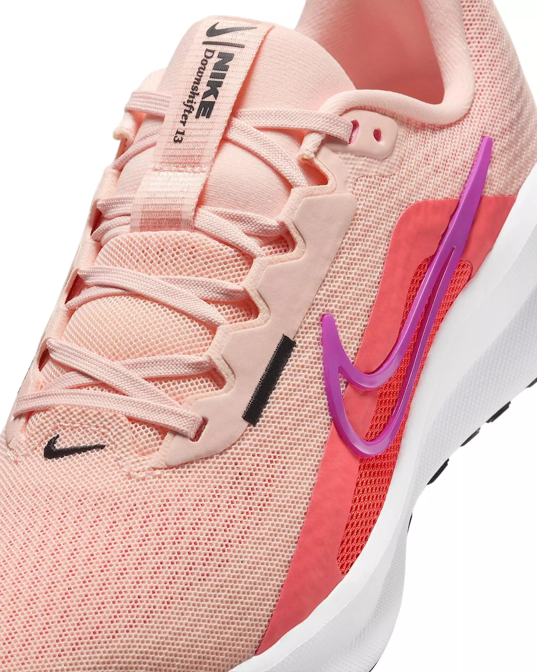 Nike Downshifter 13 "Washed Coral/Magic Ember/Black/Vivid Purple" Women's Running Shoe - CORAL/EMBER/BLACK/PURPLE