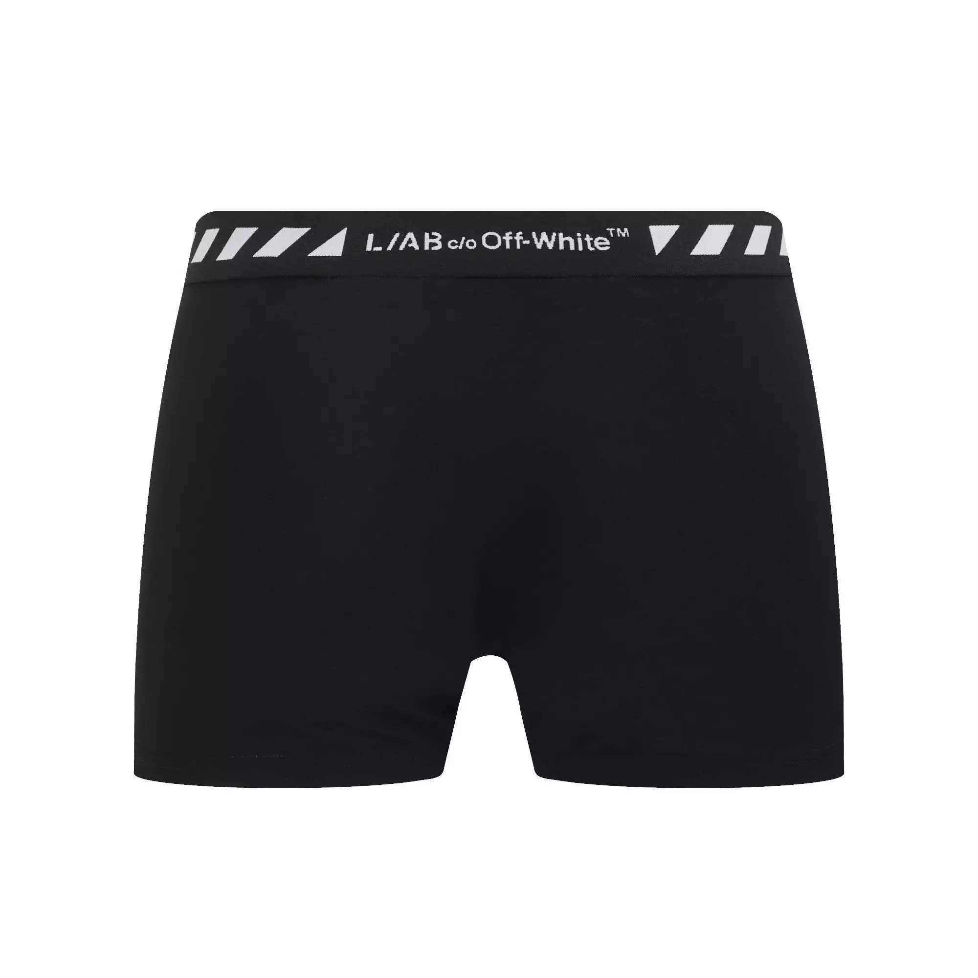 L/AB c/o Off-White Men's Diagonal 3" Trunk (3 Pack) - Black - BLACK