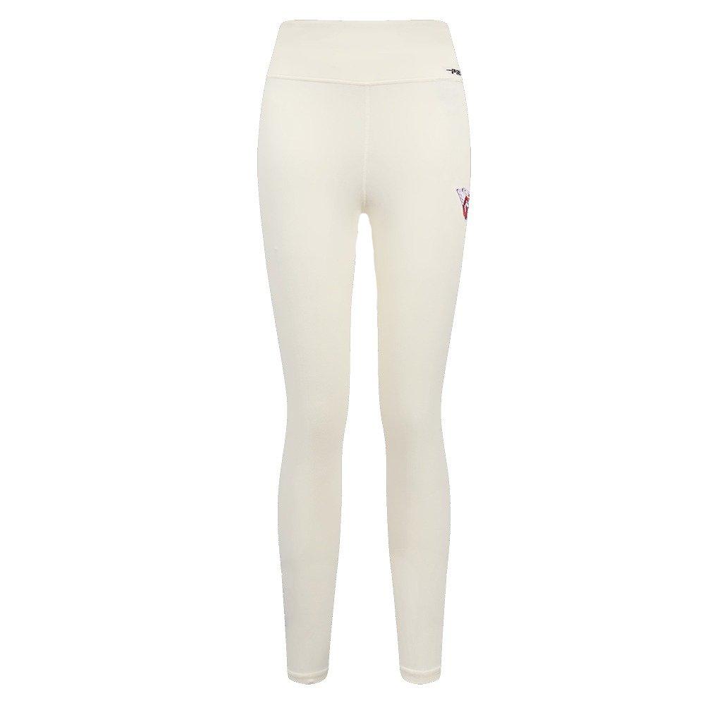 Pro Standard Women's MLB Cleveland Guardians Retro Classic Jersey Leggings - Eggshell - EGGSHELL Thumbnail View 3
