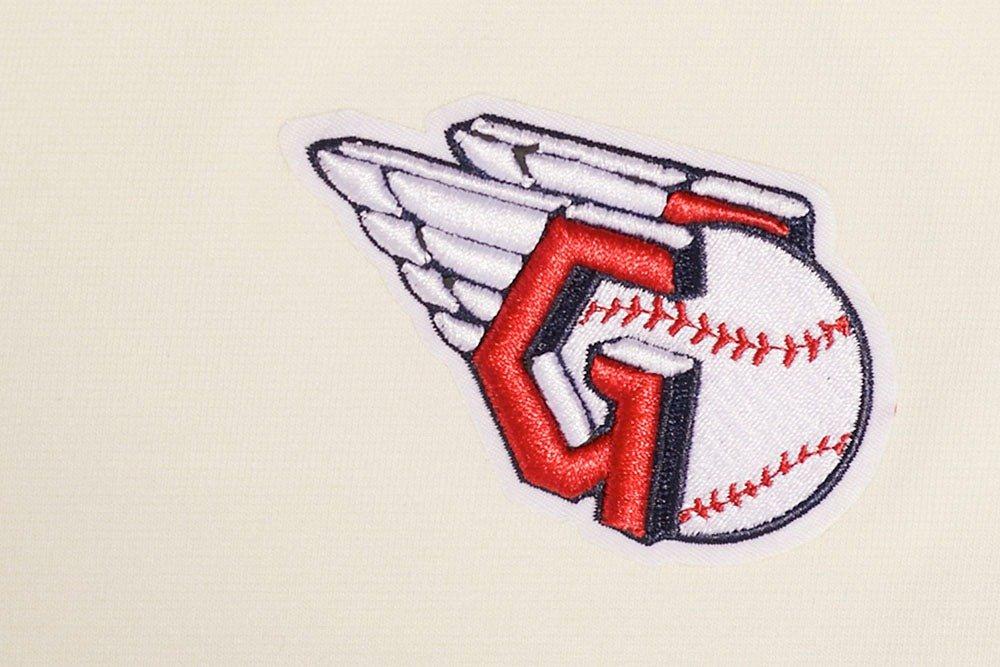 Pro Standard Women's MLB Cleveland Guardians Retro Classic Jersey Leggings - Eggshell - EGGSHELL Thumbnail View 5