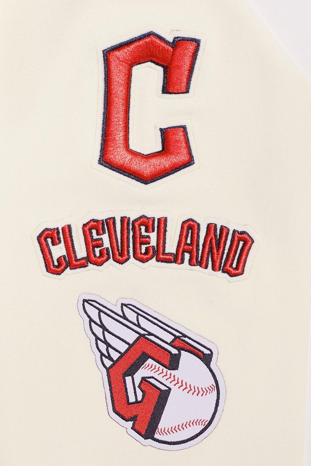 Pro Standard Women's MLB Cleveland Guardians Retro Classic Jersey Leggings - Eggshell - EGGSHELL Thumbnail View 6