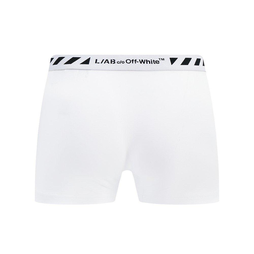 L/AB c/o Off-White Men's Diagonal 3" Trunk (3 Pack) - Black/White/Grey - BLACK/WHITE/GREY