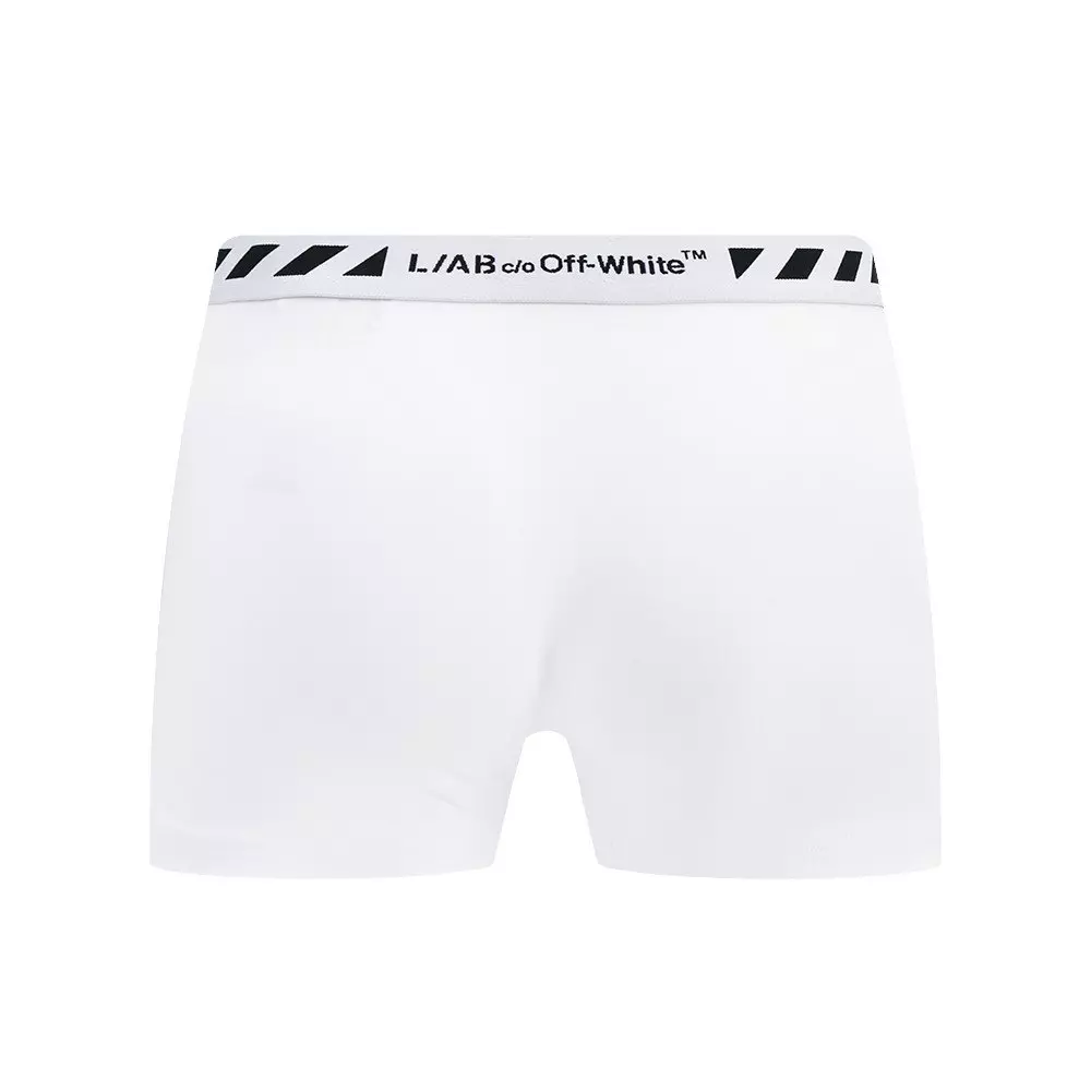 L/AB c/o Off-White Men's Diagonal 3" Trunk (3 Pack) - Black/White/Grey - BLACK/WHITE/GREY