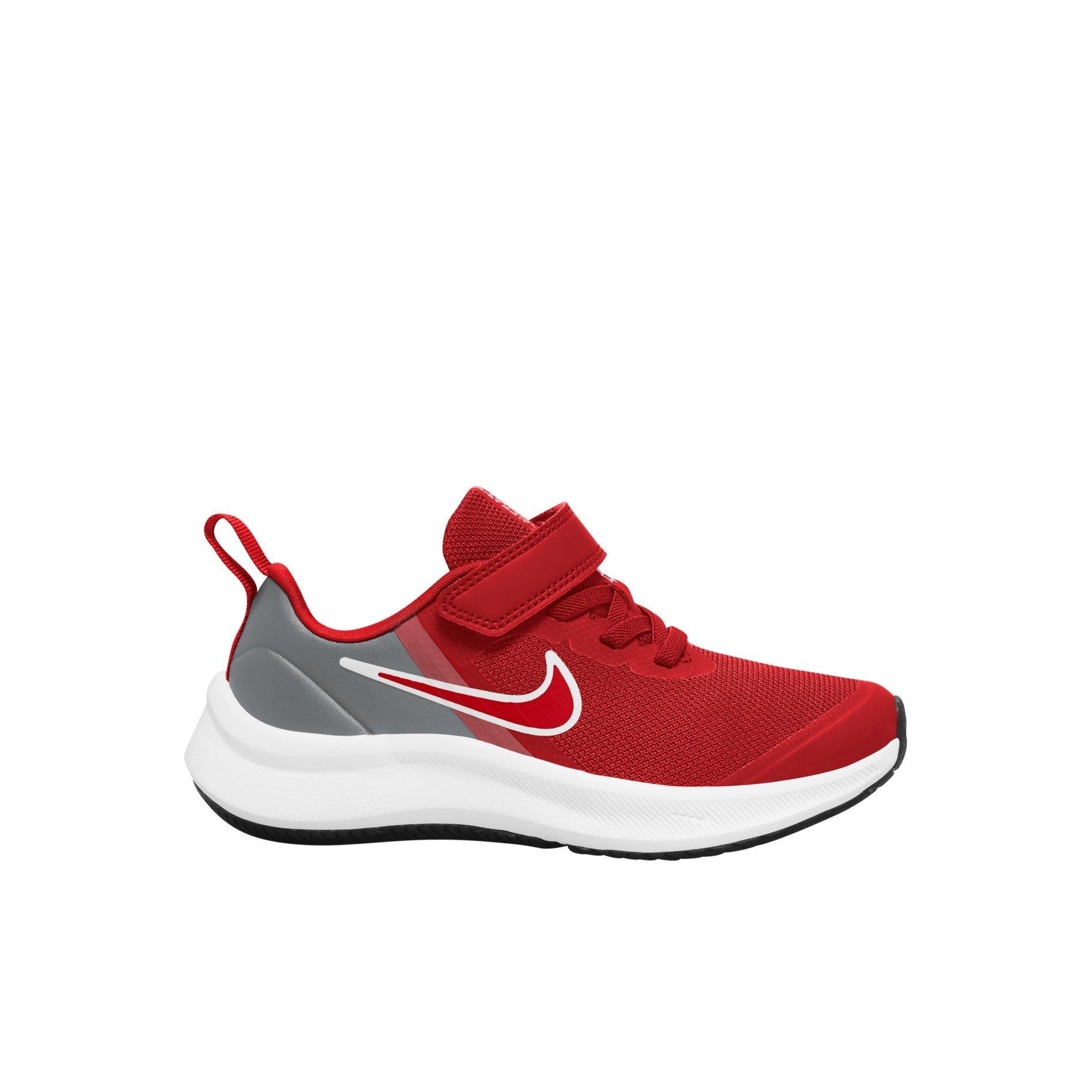 Nike Star Runner 3 "University Red/Smoke Grey" Preschool Boys' Running Shoe - RED Thumbnail View 1