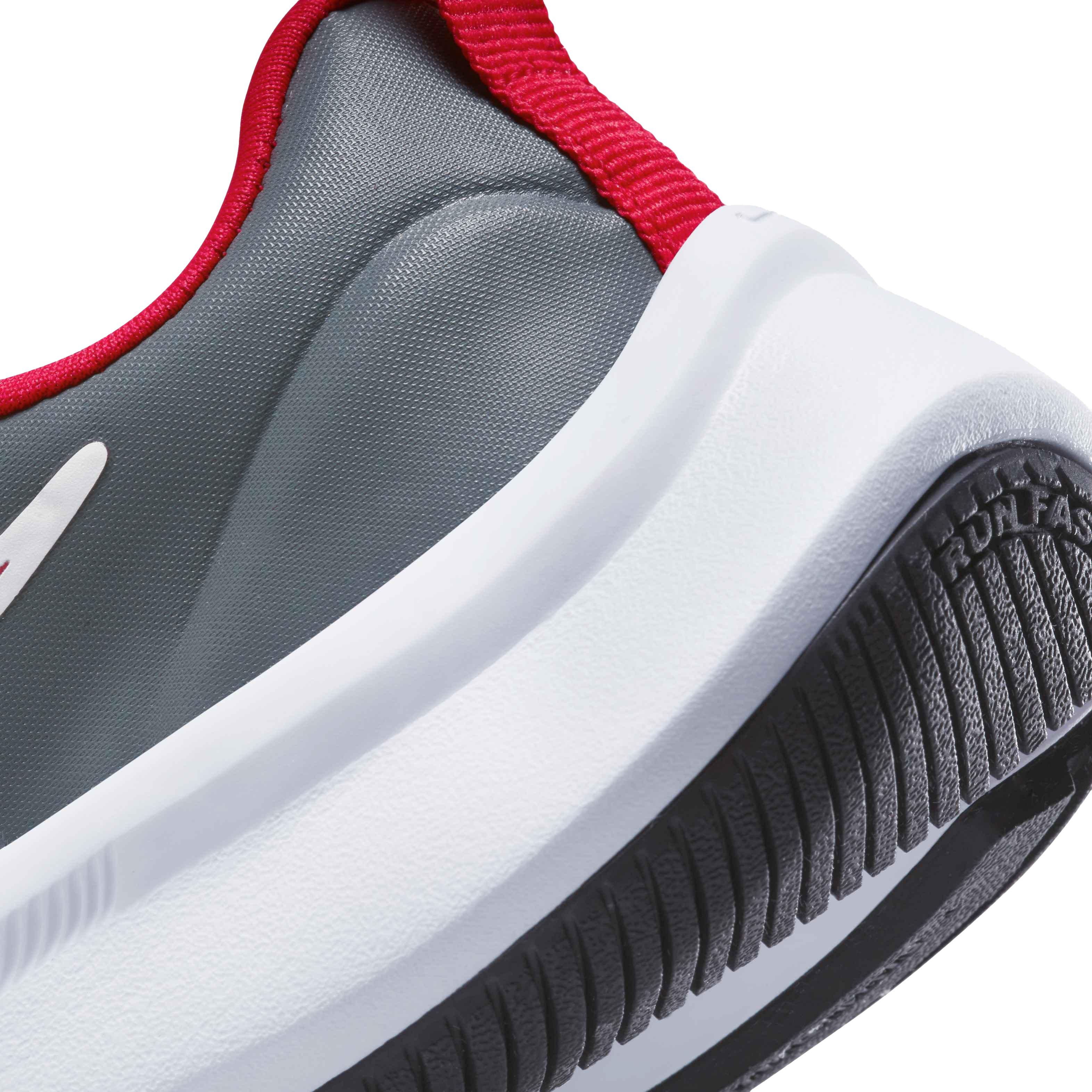Nike Star Runner 3 "University Red/Smoke Grey" Preschool Boys' Running Shoe - RED Thumbnail View 9