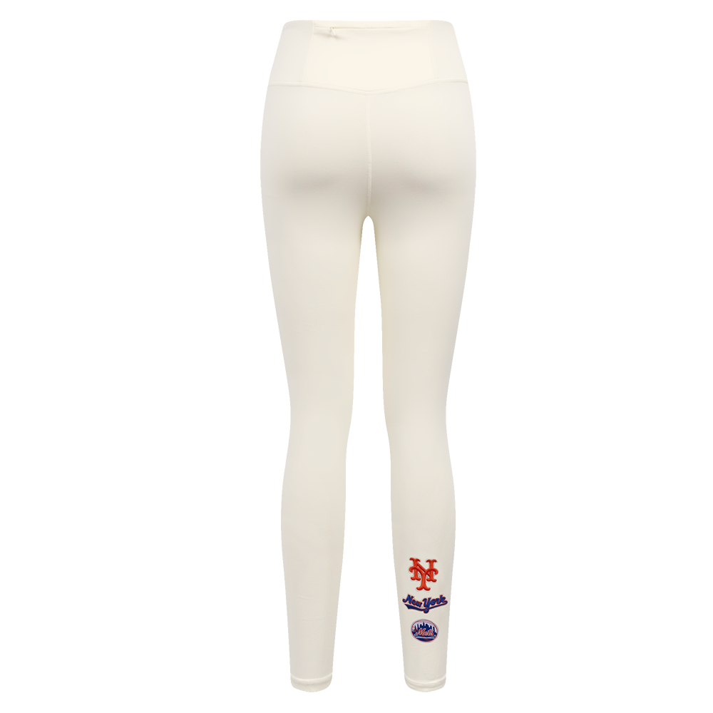 Pro Standard Women's MLB New York Mets Retro Classic Jersey Leggings - Eggshell - EGGSHELL Thumbnail View 2