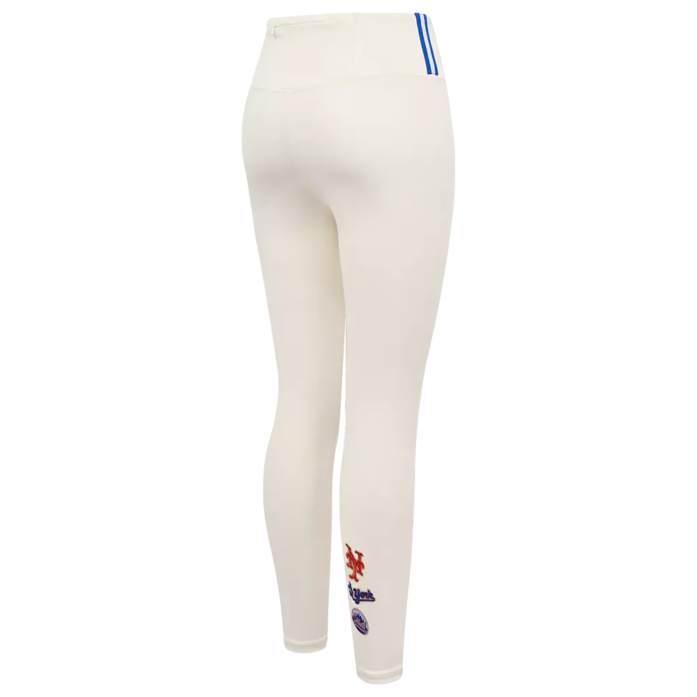 Pro Standard Women's MLB New York Mets Retro Classic Jersey Leggings - Eggshell - EGGSHELL