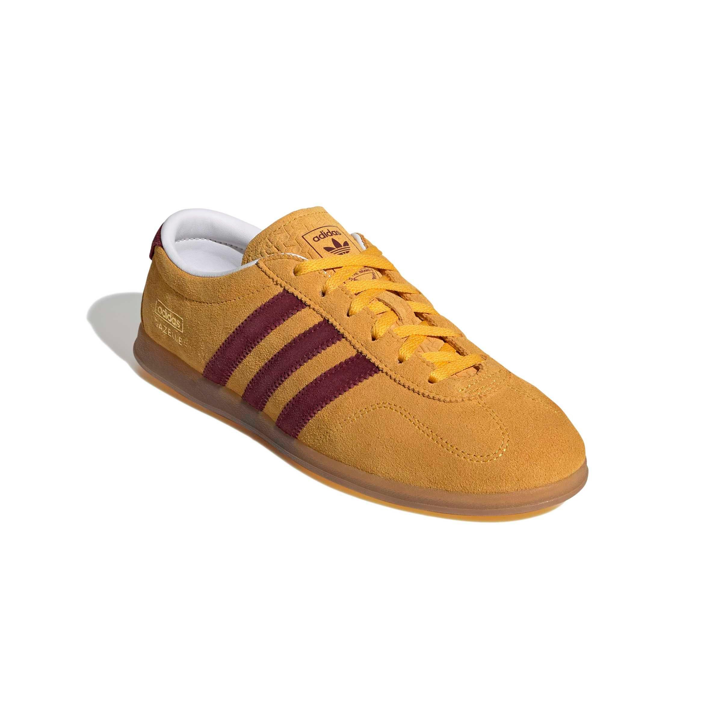 adidas Originals Gazelle Lo Pro "Crew Yellow/Shadow Red/Gum 3" Women's Shoe - YELLOW/RED/GUM Thumbnail View 3