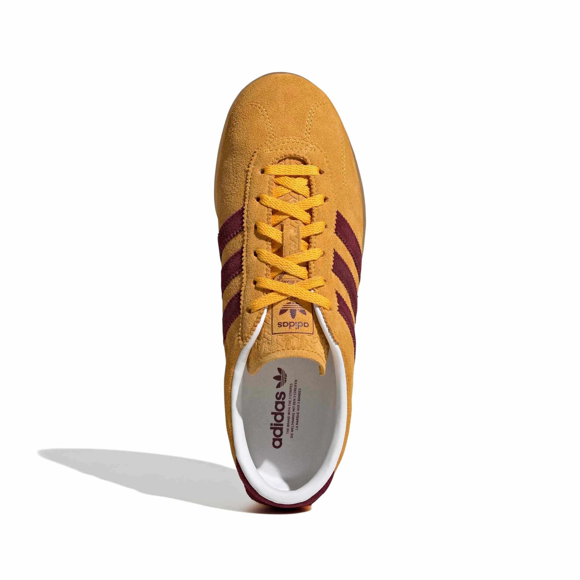 adidas Originals Gazelle Lo Pro "Crew Yellow/Shadow Red/Gum 3" Women's Shoe - YELLOW/RED/GUM Thumbnail View 5