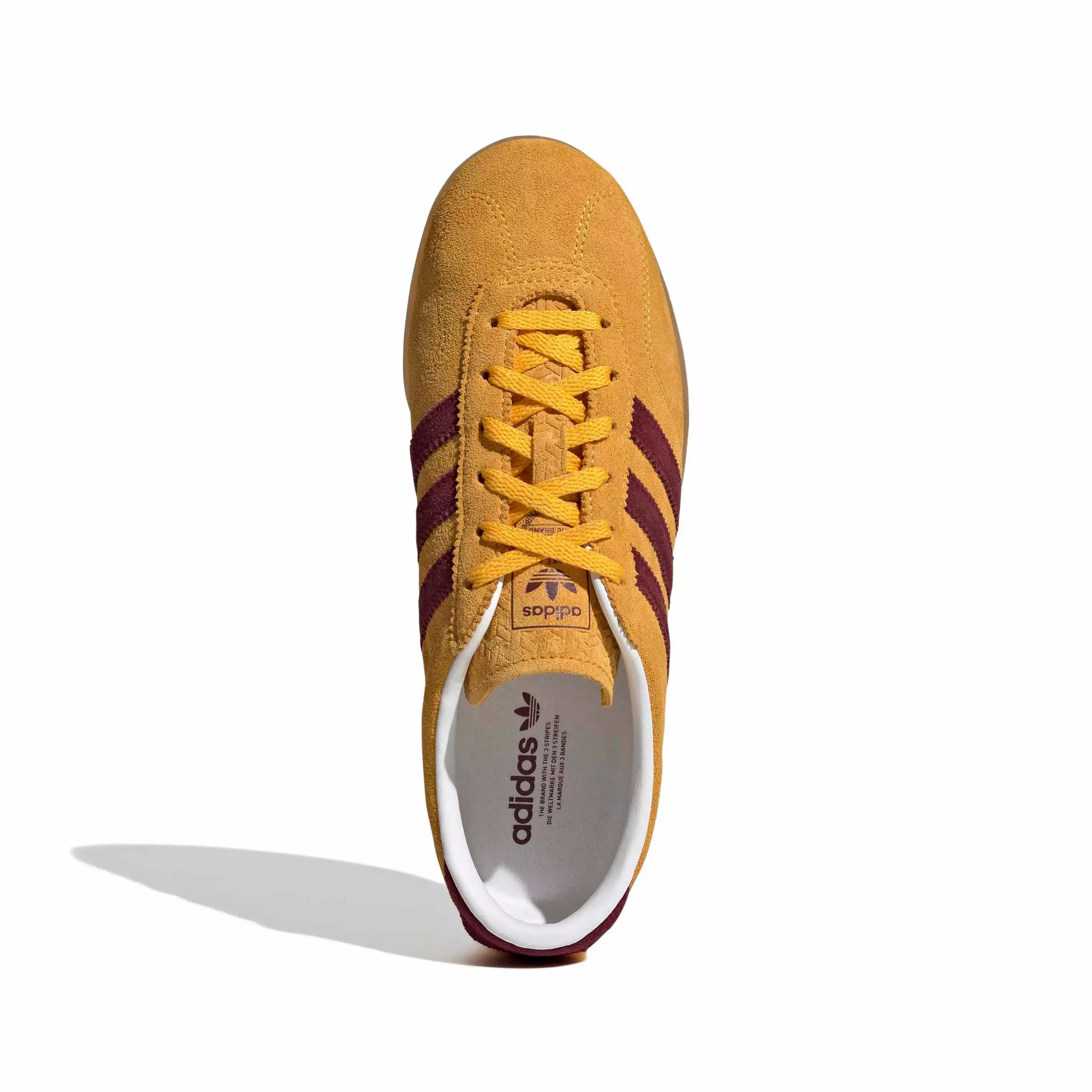 adidas Originals Gazelle Lo Pro "Crew Yellow/Shadow Red/Gum 3" Women's Shoe - YELLOW/RED/GUM