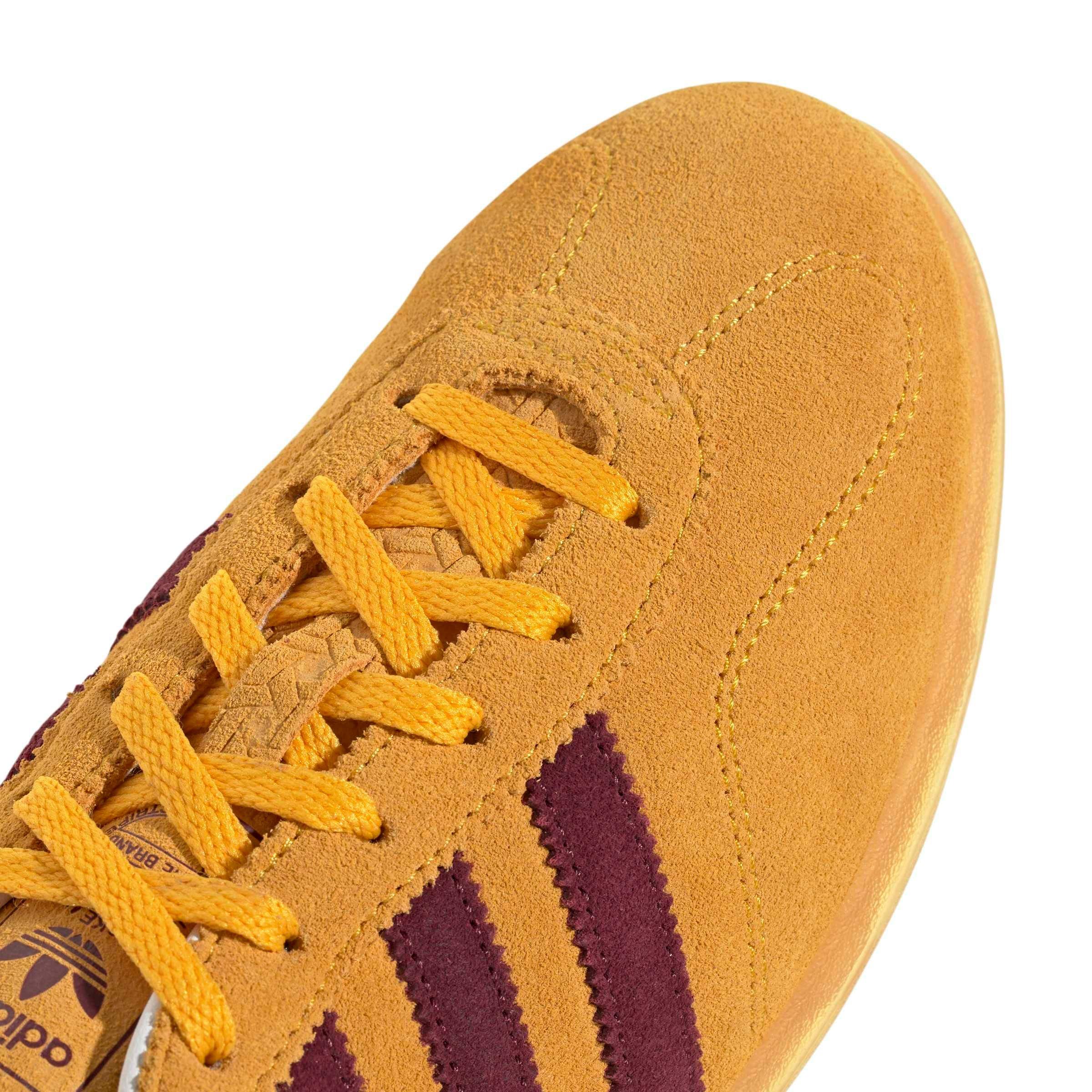 adidas Originals Gazelle Lo Pro "Crew Yellow/Shadow Red/Gum 3" Women's Shoe - YELLOW/RED/GUM Thumbnail View 8