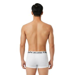 L/AB c/o Off-White Men's Diagonal 3" Trunk (3 Pack) - White - WHITE